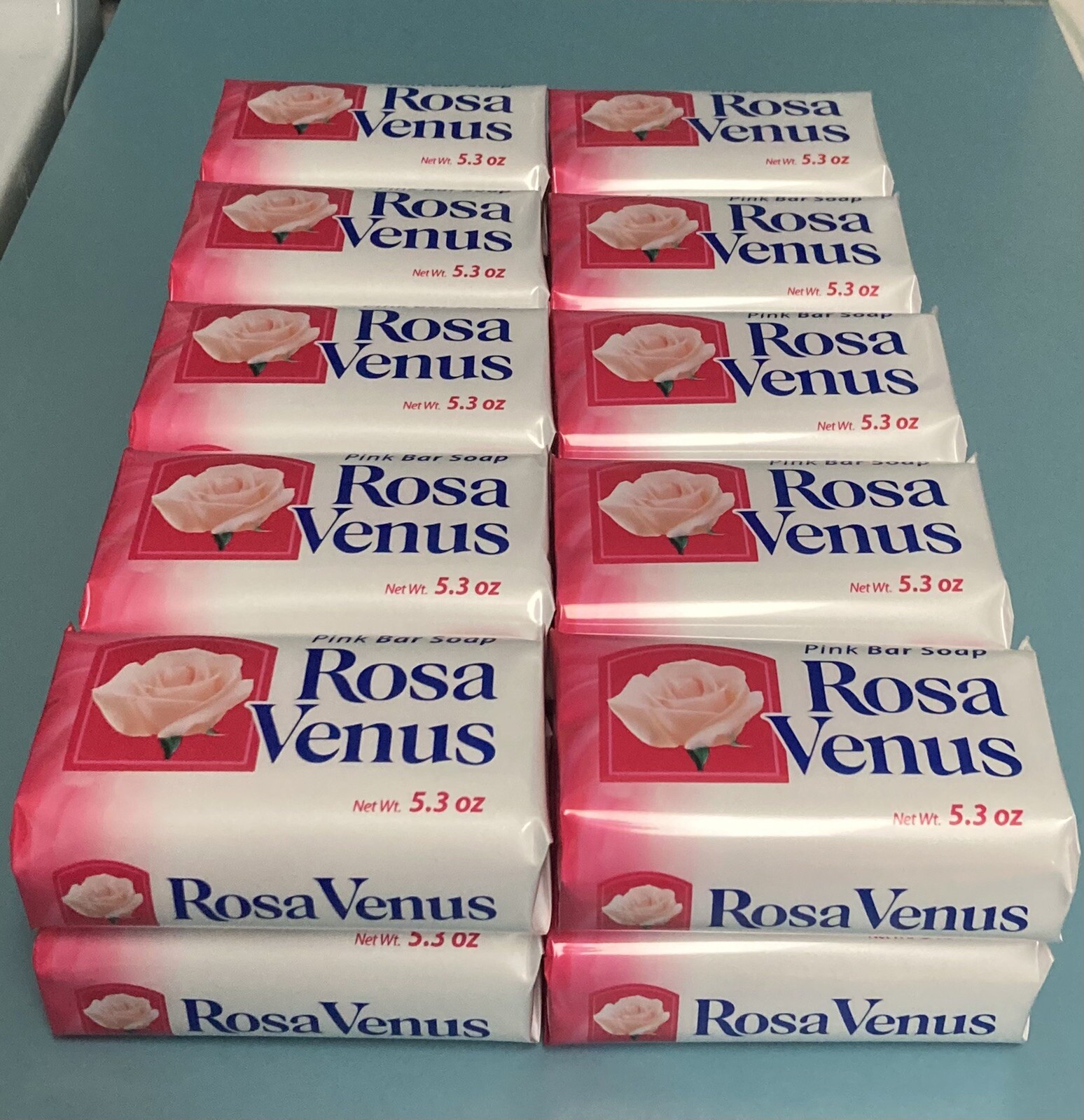 Rosa Venus Pink Body Soap – 20 Pack (5.3 oz Each) – Classic Floral Scent