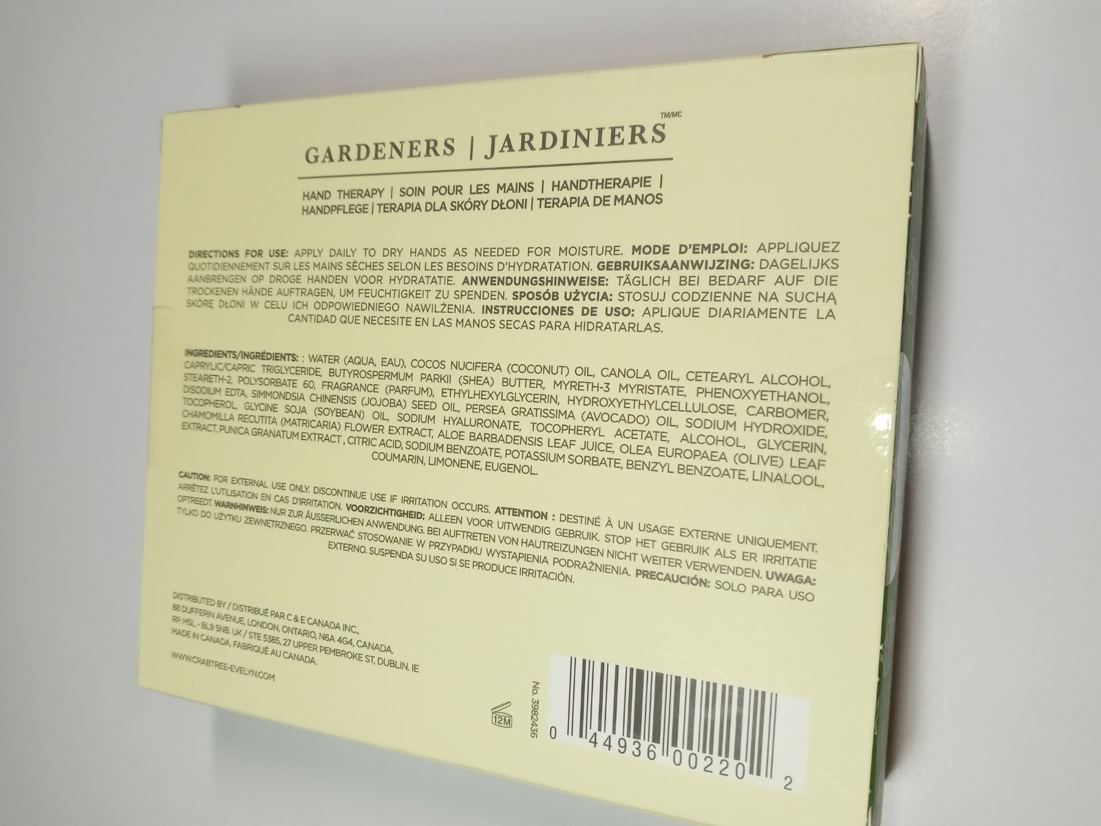 Crabtree & Evelyn Gardeners Hand Therapy 3 x 25g/0.9oz NIB