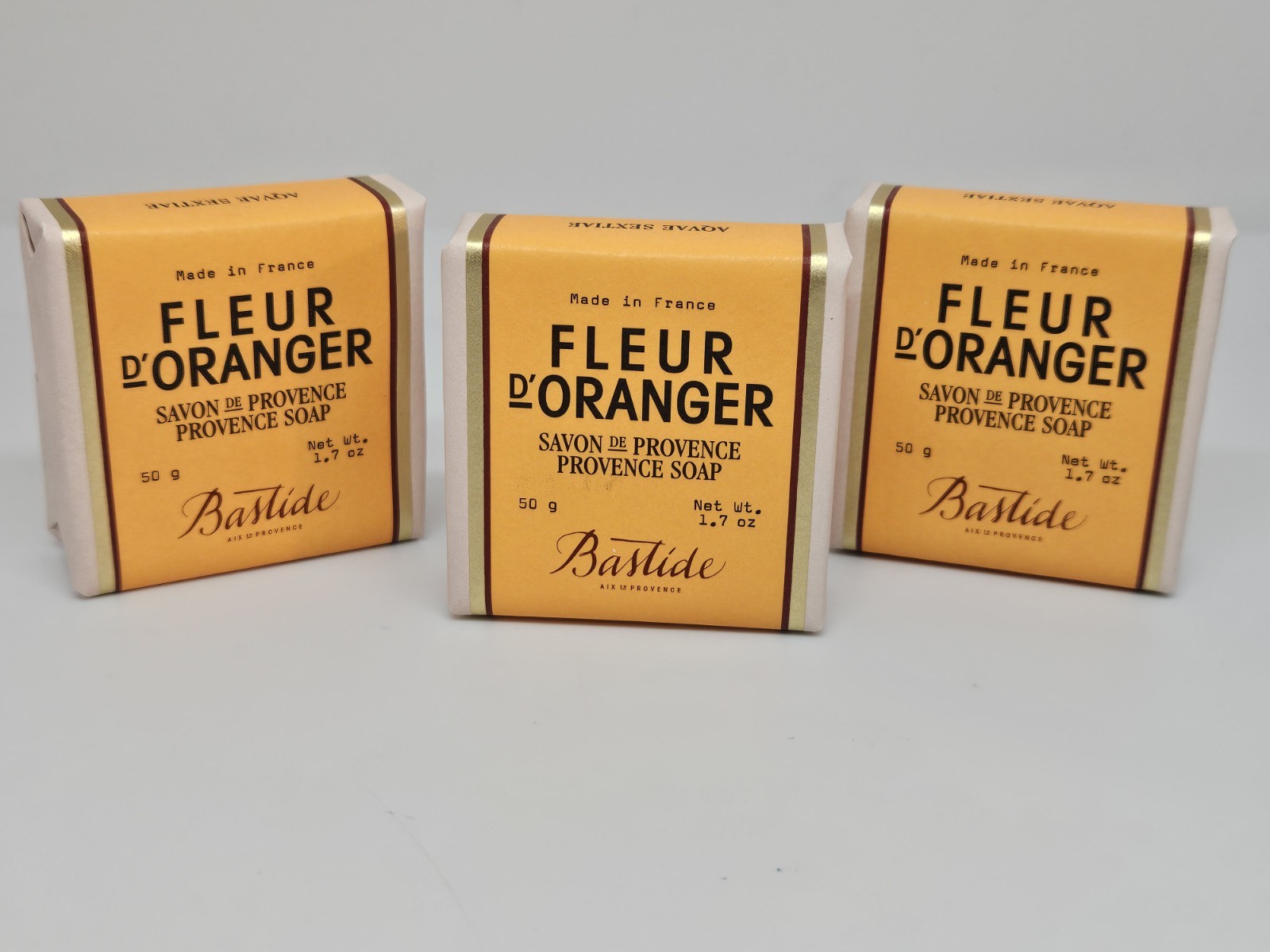 Bastide FLEUR D’ ORANGER Savon De Provence Soap 1.7oz Travel Size (3 Pack)