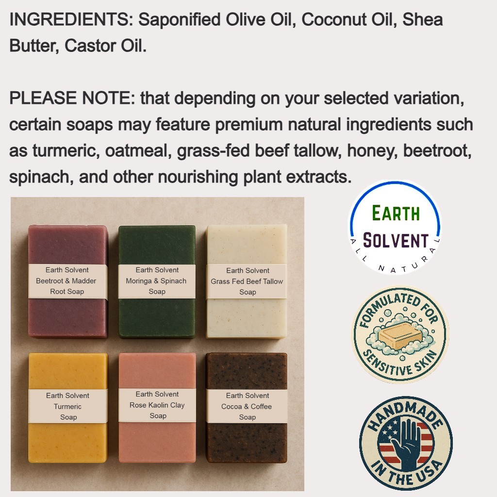 All Natural Organic Tallow Soap & Vegan Bars Choose Your Handmade Soap – 5 oz