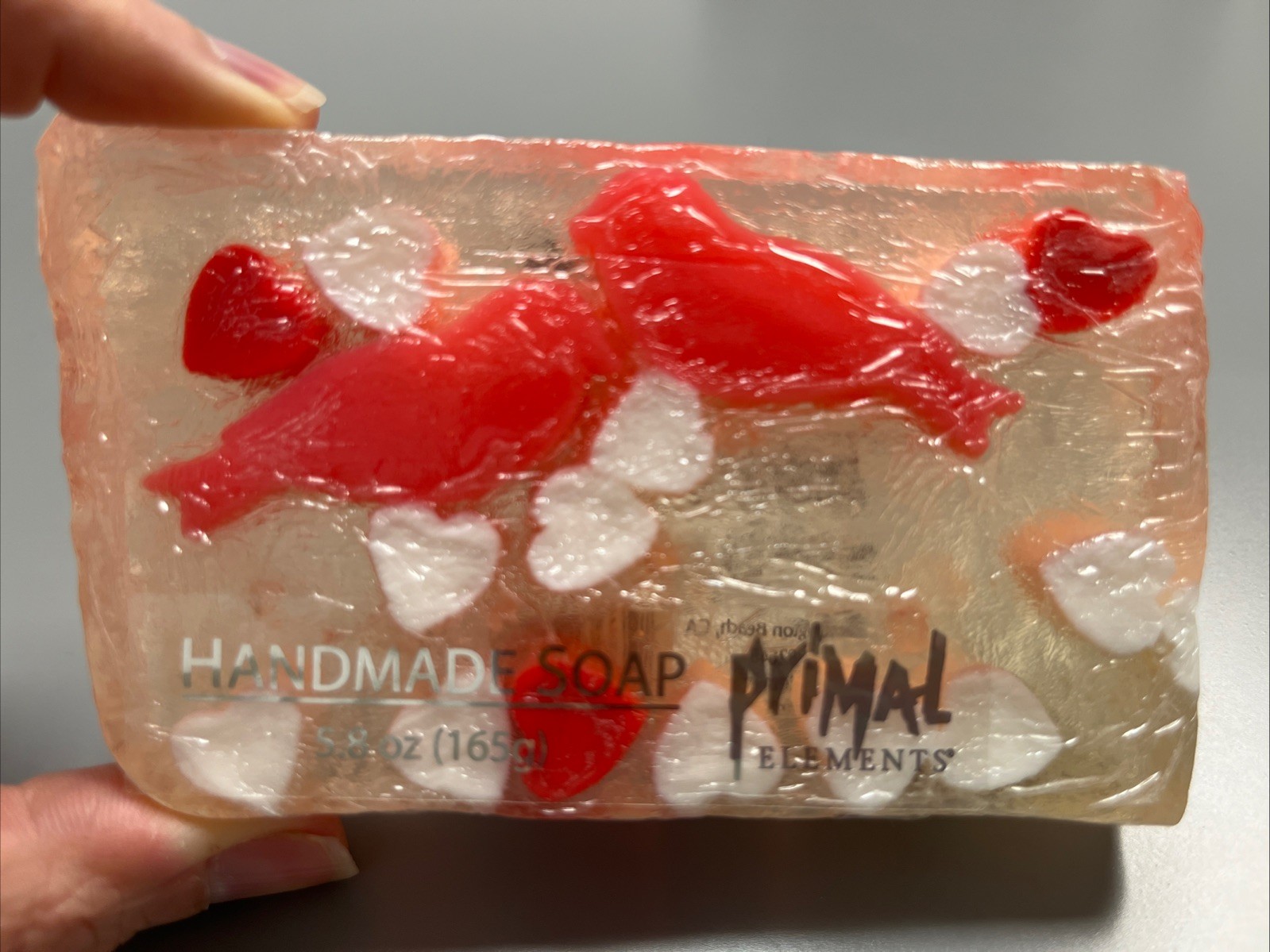 Primal Elements LOVE BIRDS Soap Hearts Handmade Glycerin 5.8 oz. / 165g NIP NEW
