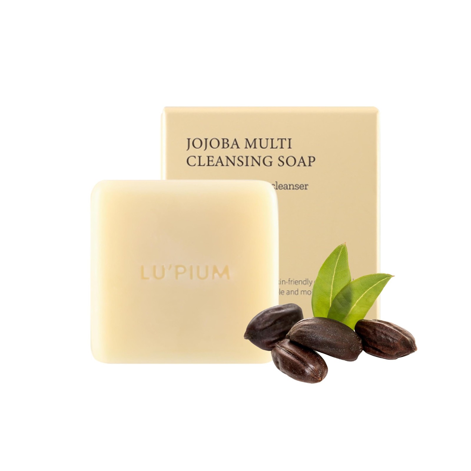 LU’PIUM Jojoba Multi Cleansing Soap Bar Centella Asiatica 100g