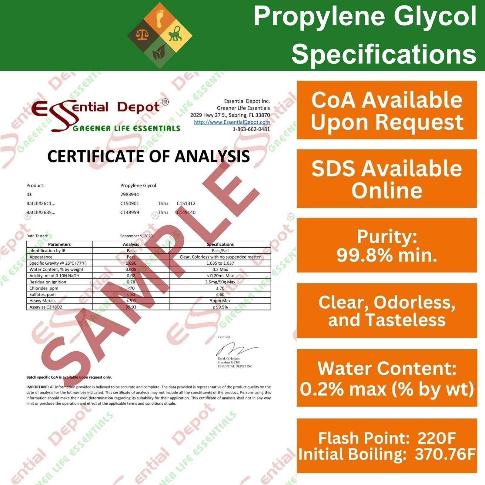 Propylene Glycol 1 Quart