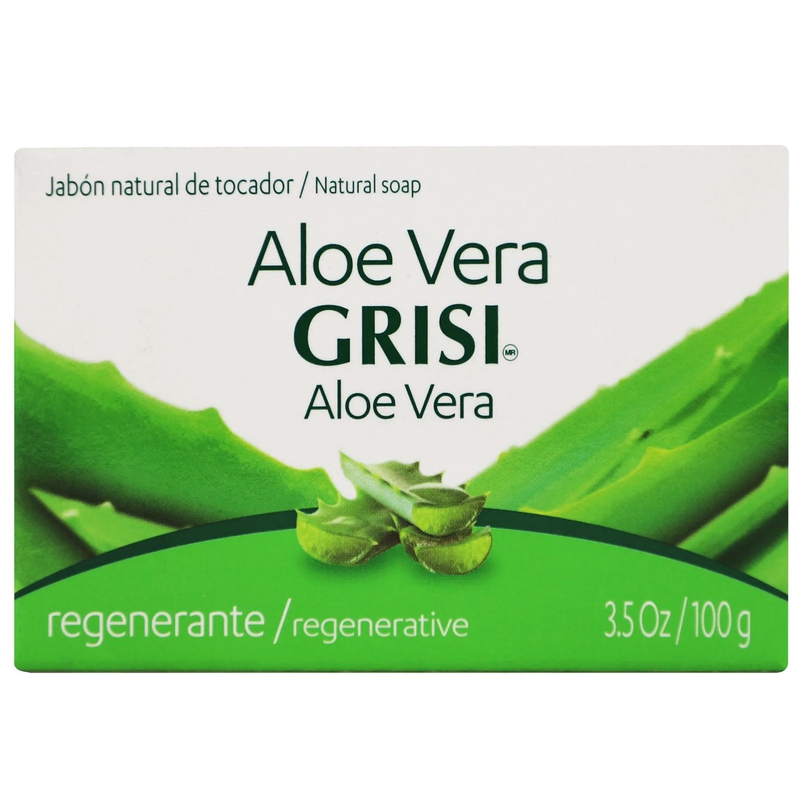 Grisi Aloe Vera Soap Bar, Soothing and Refreshing