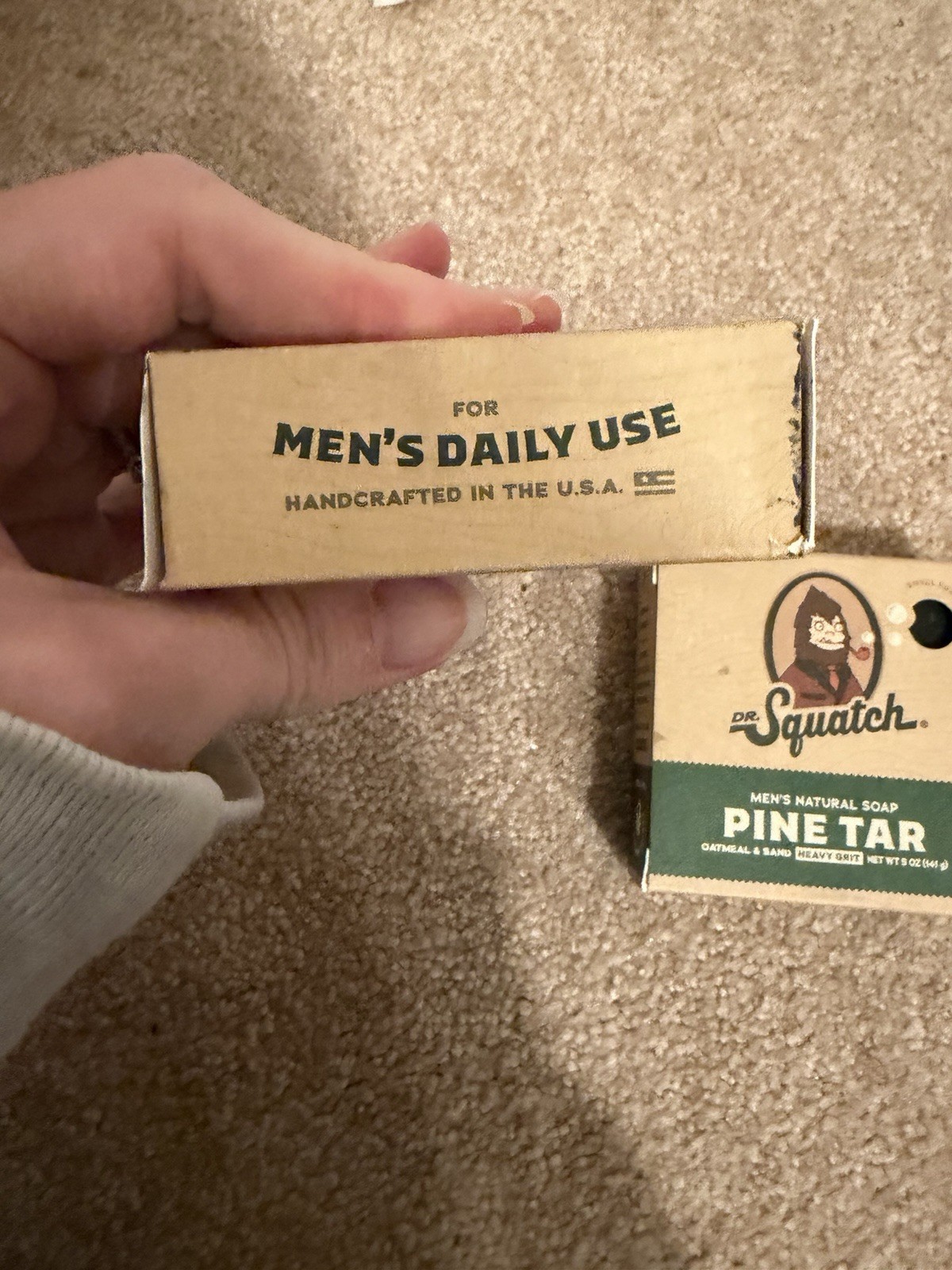 Two Dr. Squatch Pine Tar Soap for Men – 5oz