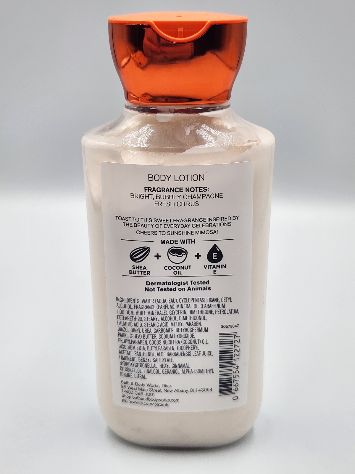 Bath & Body Works Sunshine Mimosa 24 Hour Moisture Body Lotion 8 fl oz Shelf