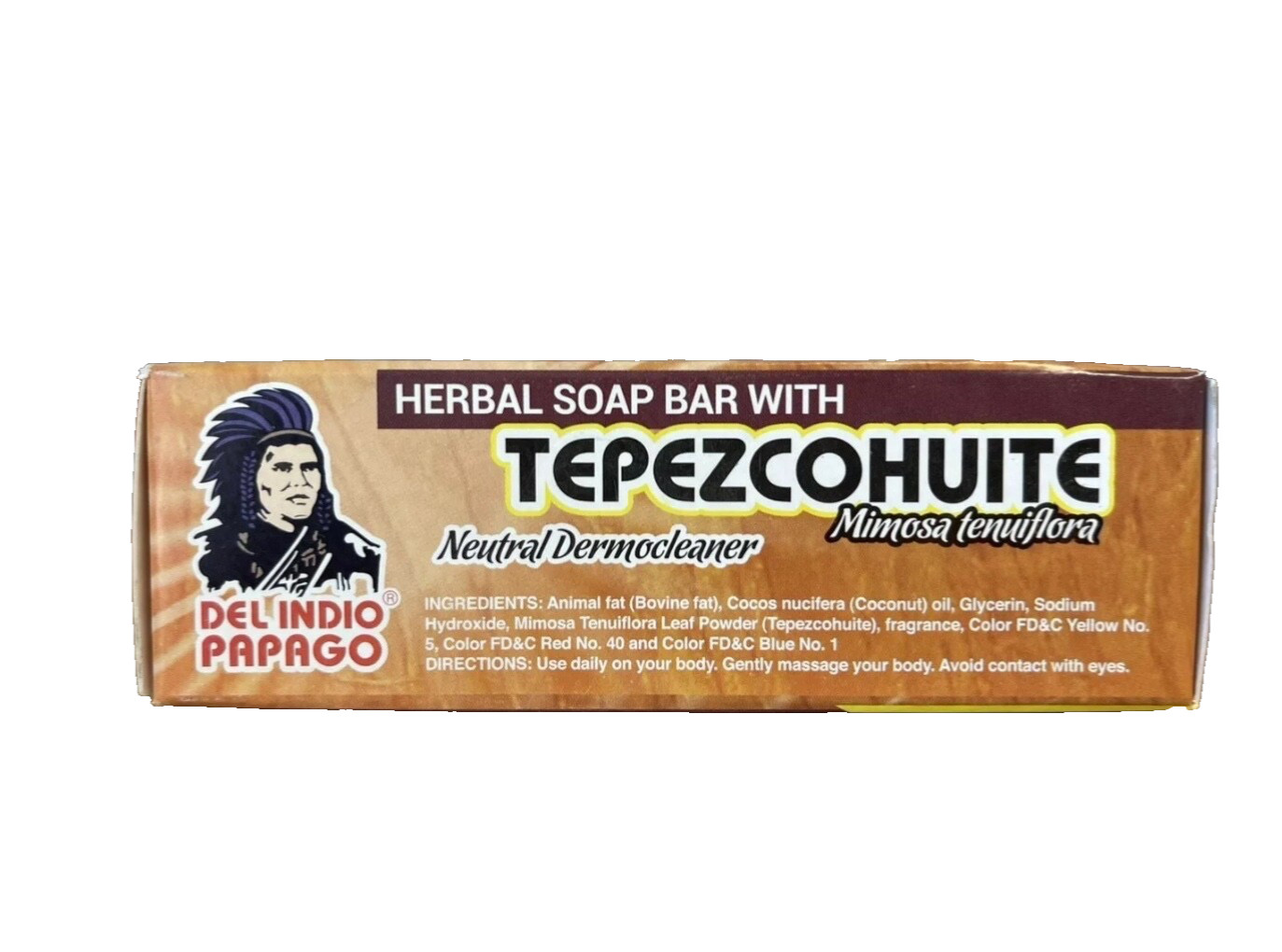 12 Pack DEL INDIO PAPAGO Herbal Soap Bar with TEPEZCOHUITE 4oz each