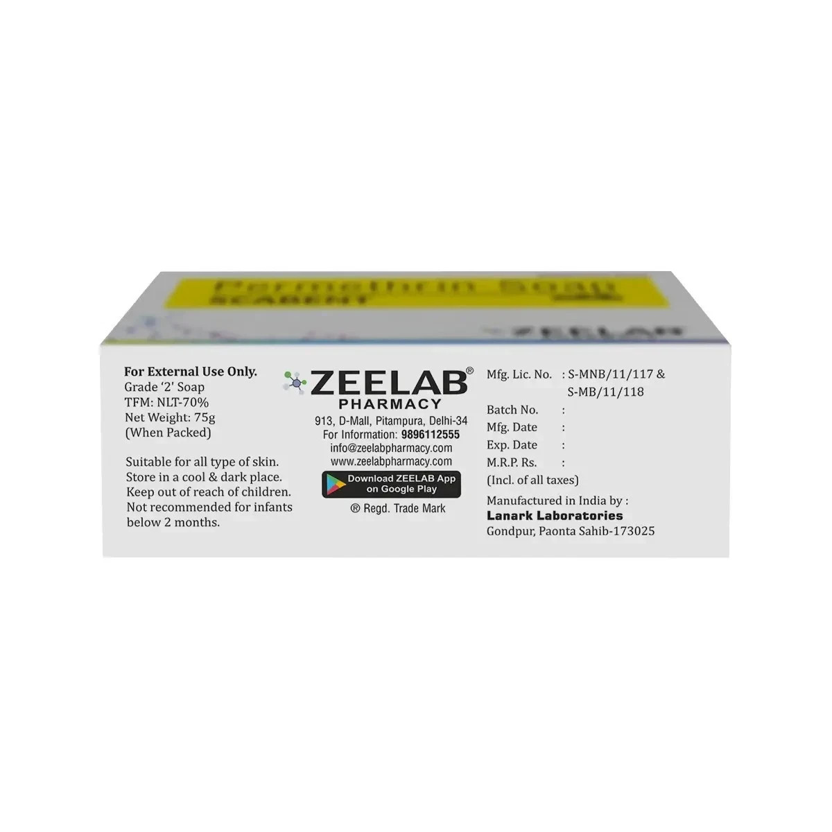 New Scabent Soap Permethrin is an antiparasitic medication PACK OF 5 Soaps 75GM