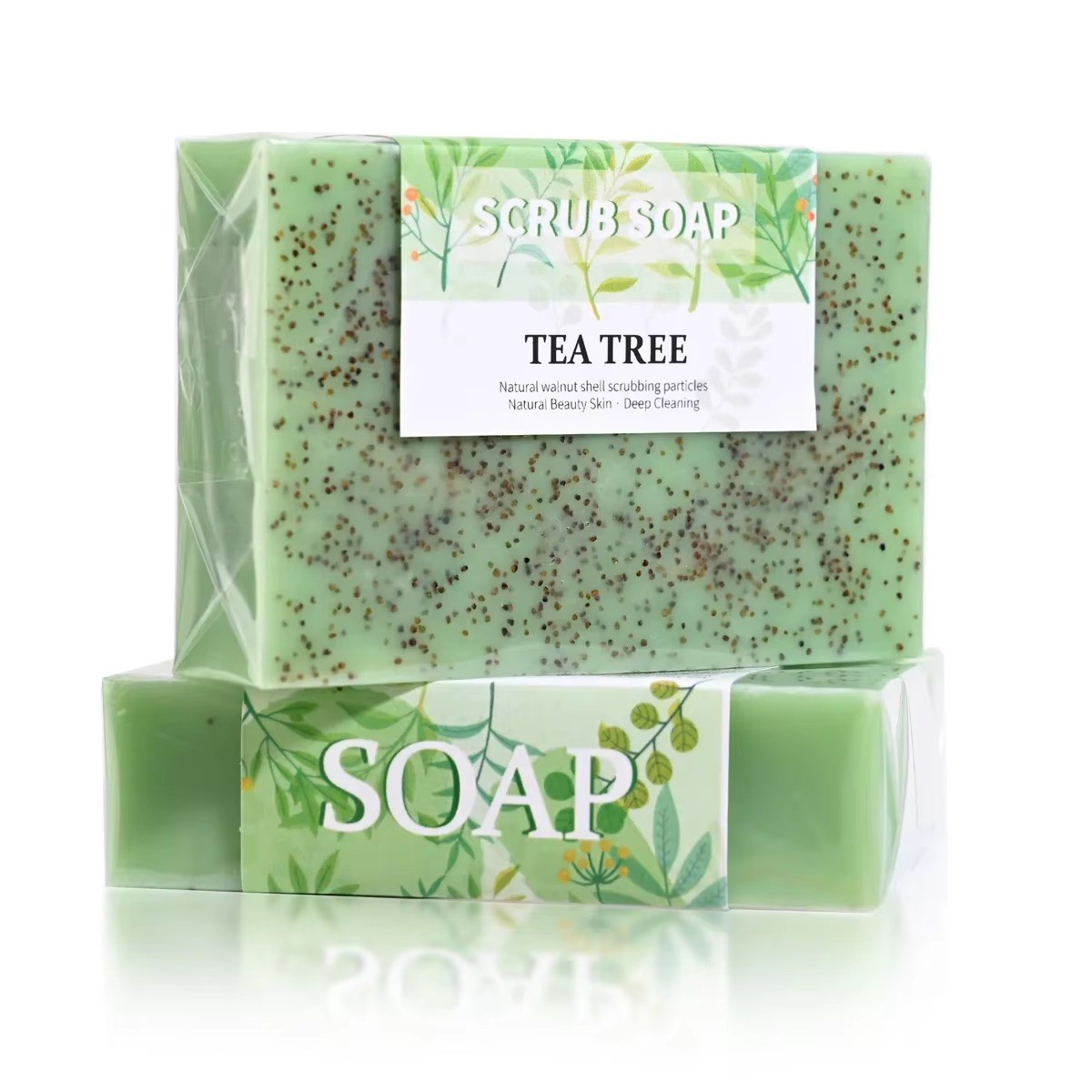 “Tea Tree Oil Bubble Soap 100g – Natural Handmade Exfoliating Cleanser”