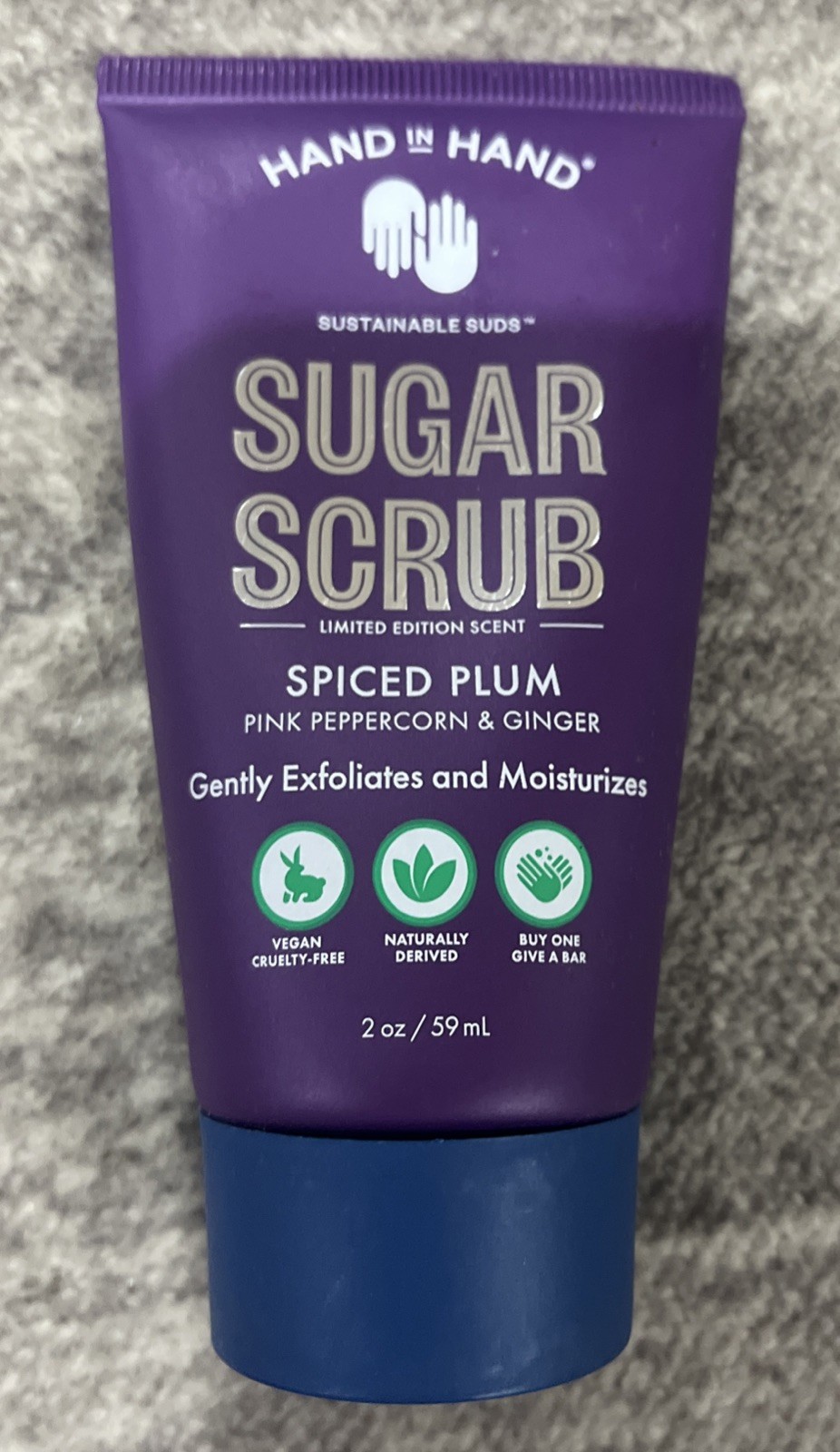 Hand In Hand Two 2 Oz Limited Edition Scent Sugar Scrub Spiced Plum – 4 Pack