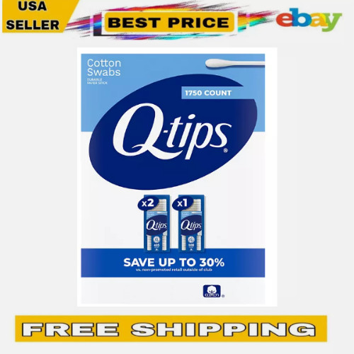 Q-tips Cotton Swabs 1750ct 3 Pack