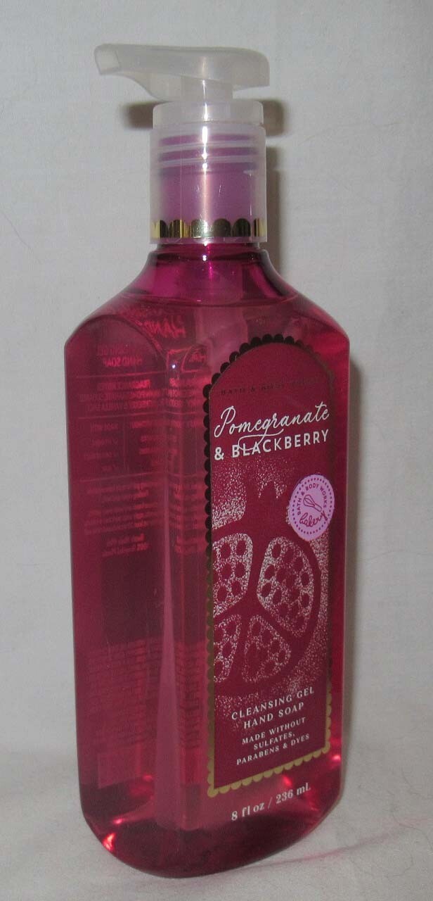 Bath & Body Works Cleansing Gel Hand Soap Lot Set of 2 POMEGRANATE & BLACKBERRY