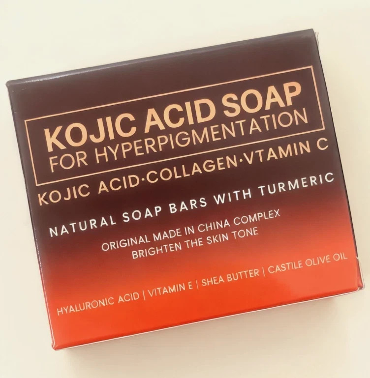 2 Pack Kojic Acid Soap Face & Body Soap Skin Deep Cleaning Dark Spot Corrector