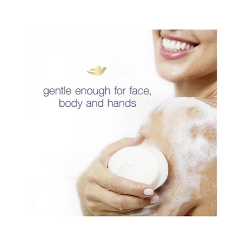 Dove White Beauty Bar 3-Pack, Original Moisturizing Body & Hand Soap 4.75 Oz