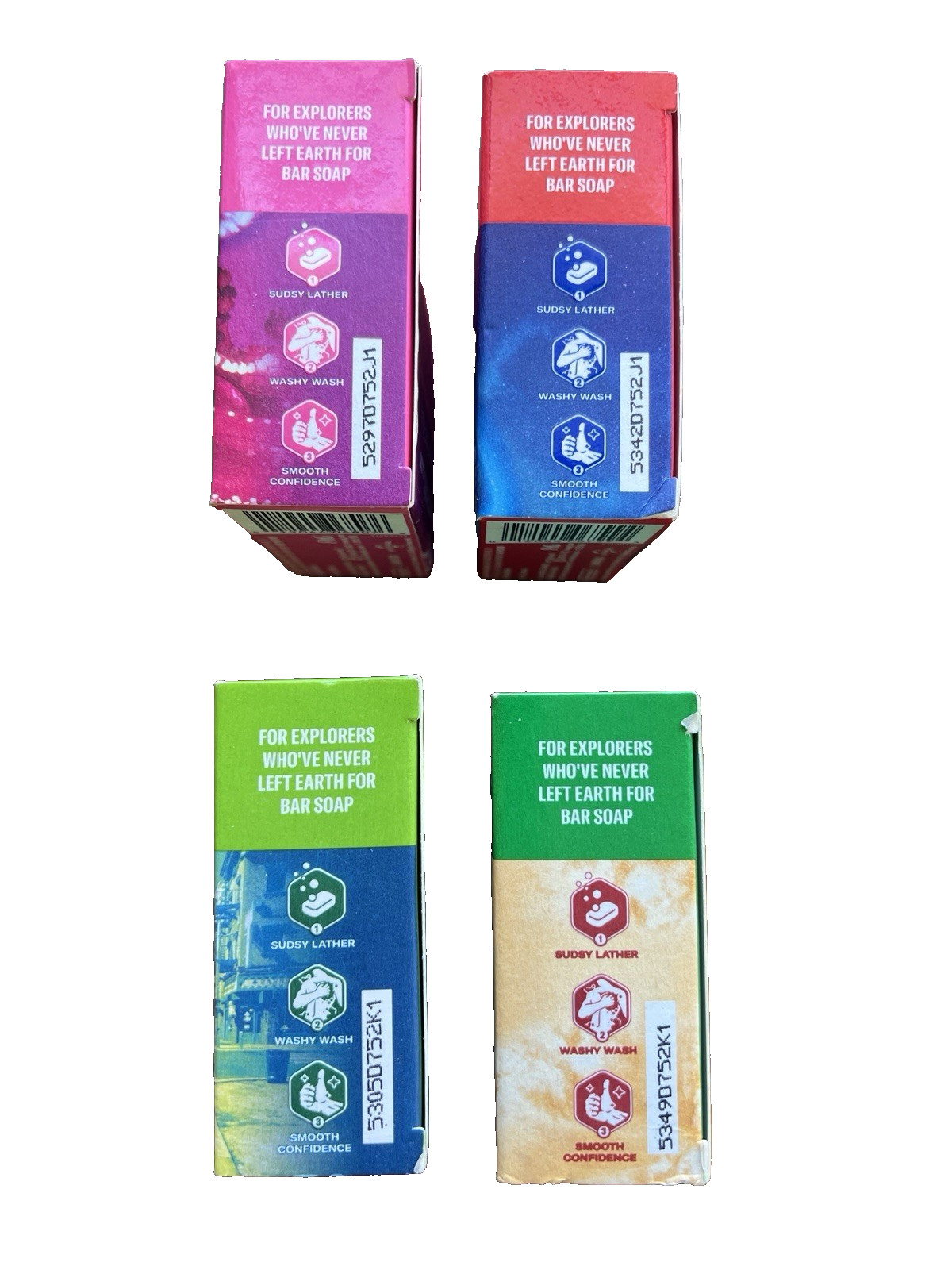4 Piece Set Old Spice Super Mario Galaxy 5oz Soap Bars Mario Luigi Peach Yoshi