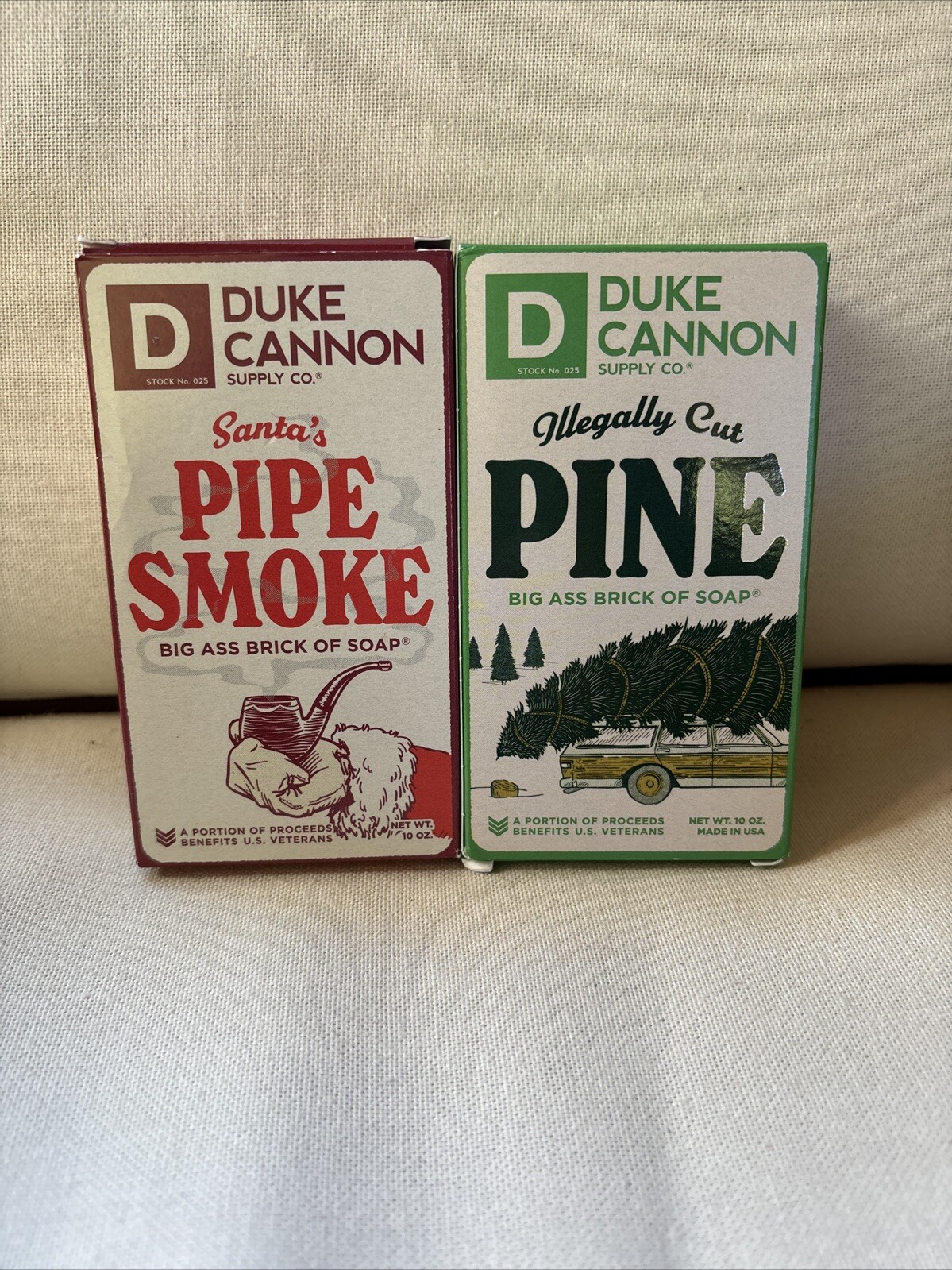 Duke Cannon Supply Co. Soap. Santa’s Pipe Smoke And Illegally Cut Pine