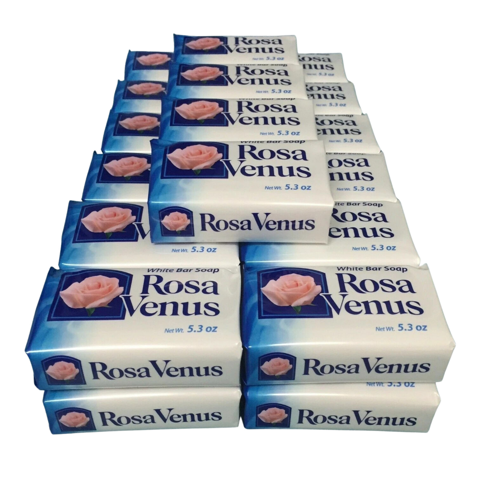 (Pack of 28) Rosa Venus White Bath & Body Bar Soap 5.3 oz