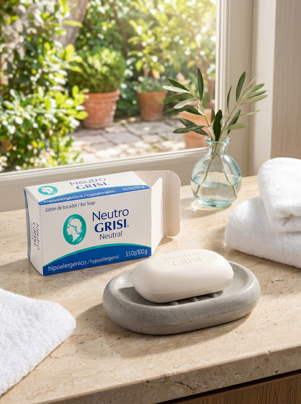 Neutro Grisi Neutral Soap Hypoallergenic 3 Pack 3.5oz 100g Sensitive