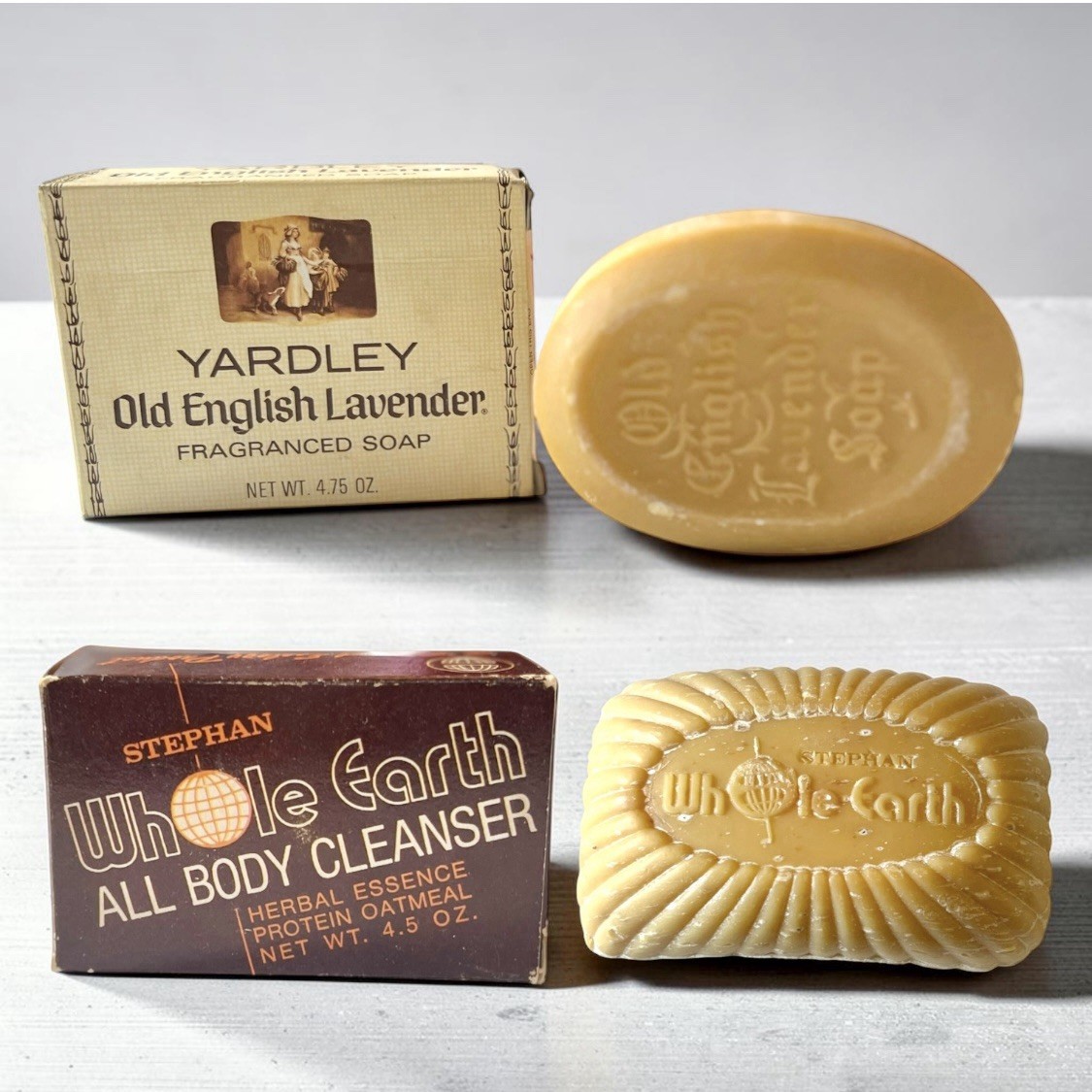 Vintage Bar Soap 2 Pc Lot Stephan Whole Earth & Yardley Old English Lavender NEW