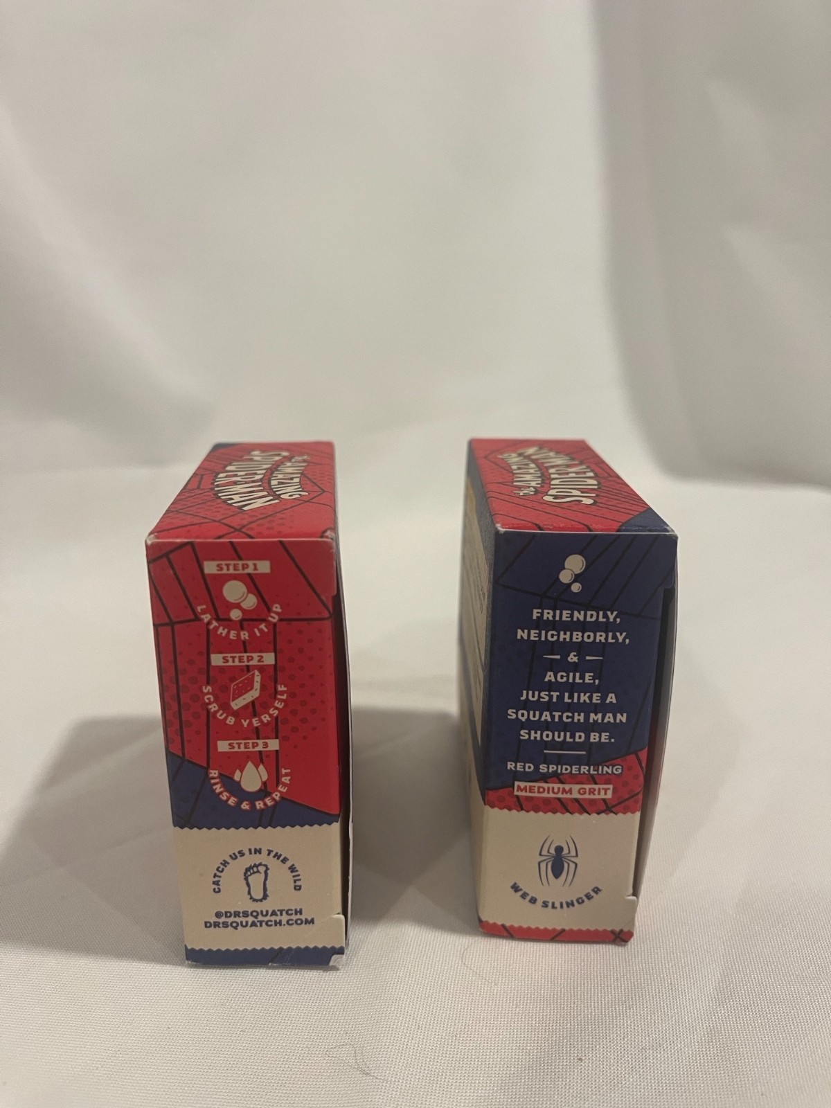 Dr Squatch 2 pack Limited Edition Marvel Spidey Suds Bar Soap