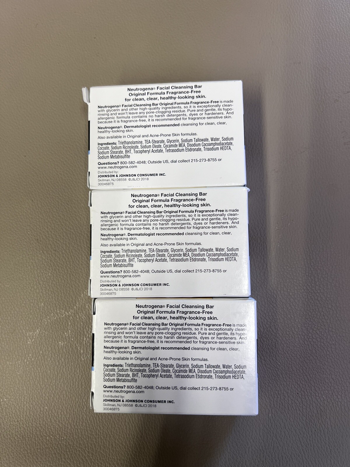 3X Neutrogena Transparent Facial Bars 3.5 Oz. Each – 3 LOT