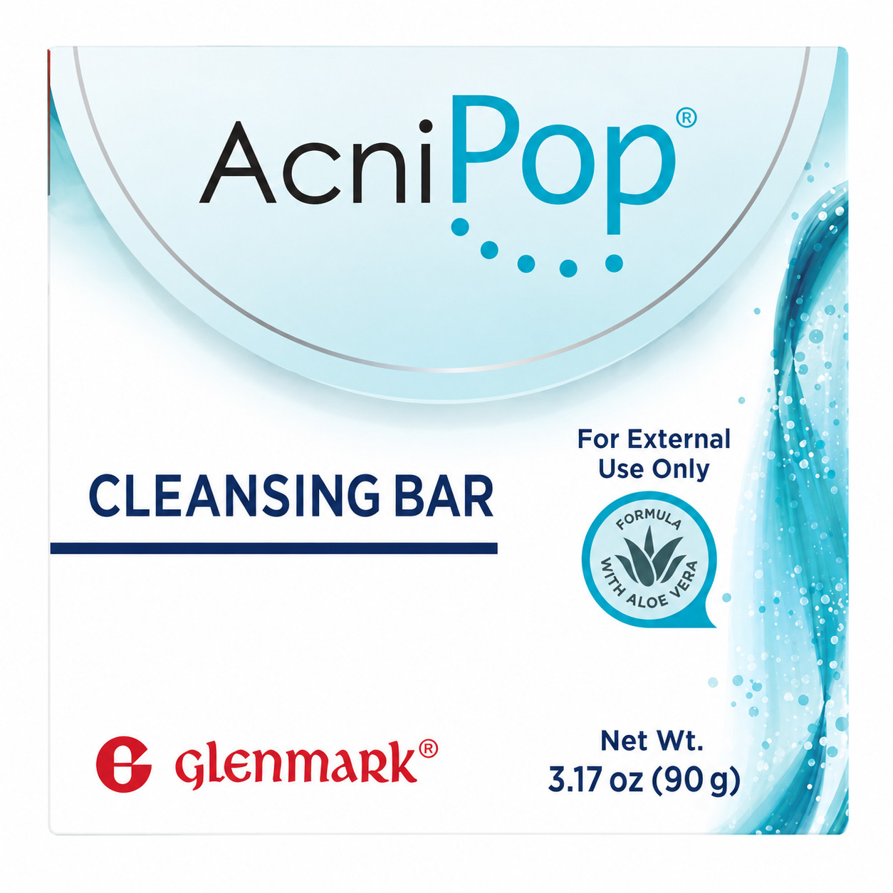 AcniPop Cleansing Bar with Aloe Vera Non-Comedogenic 90g