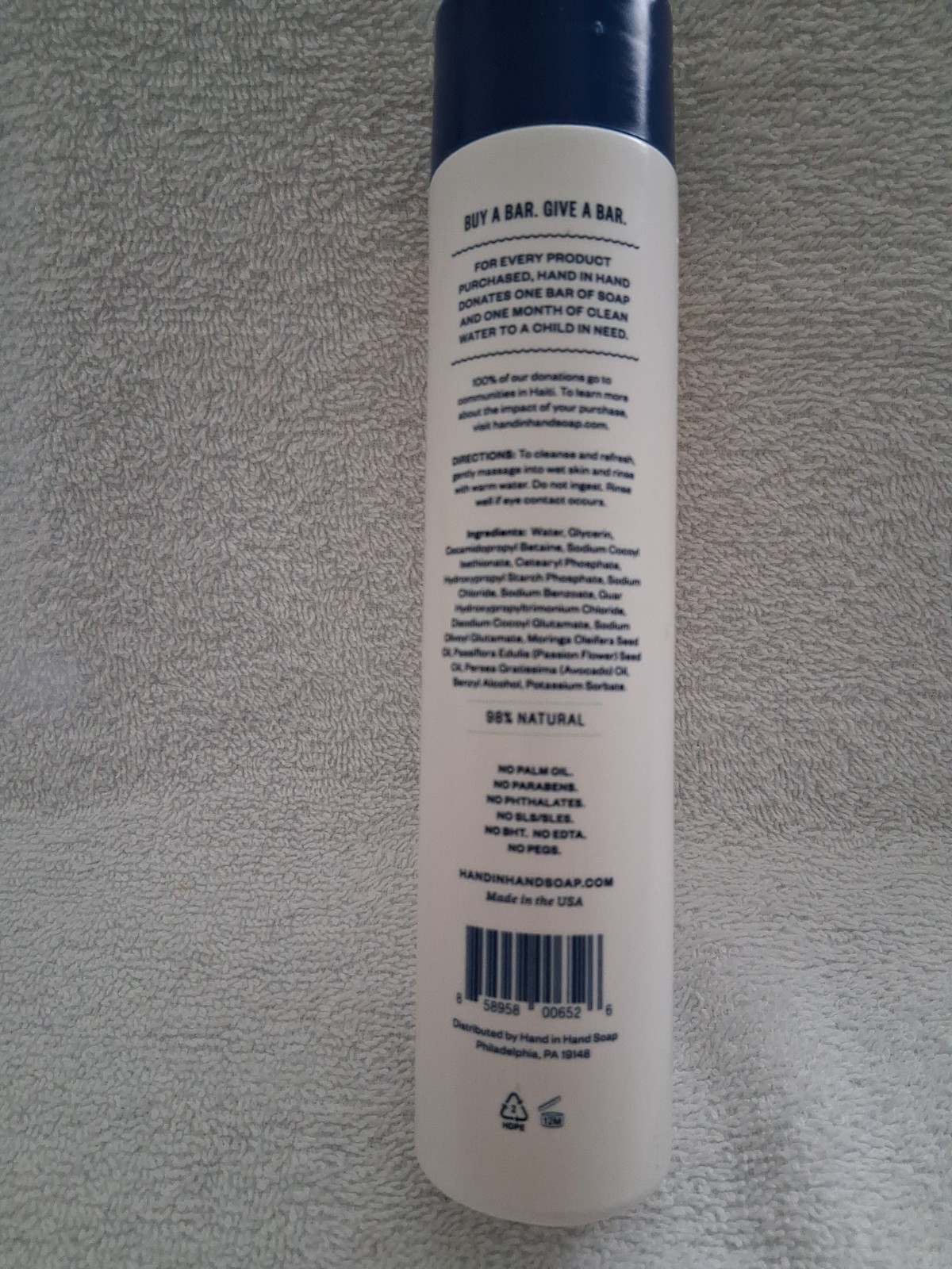 Hand In Hand Soap Body Wash Island Mimosa Fresh Coconut & Mango Leaf 10 Oz