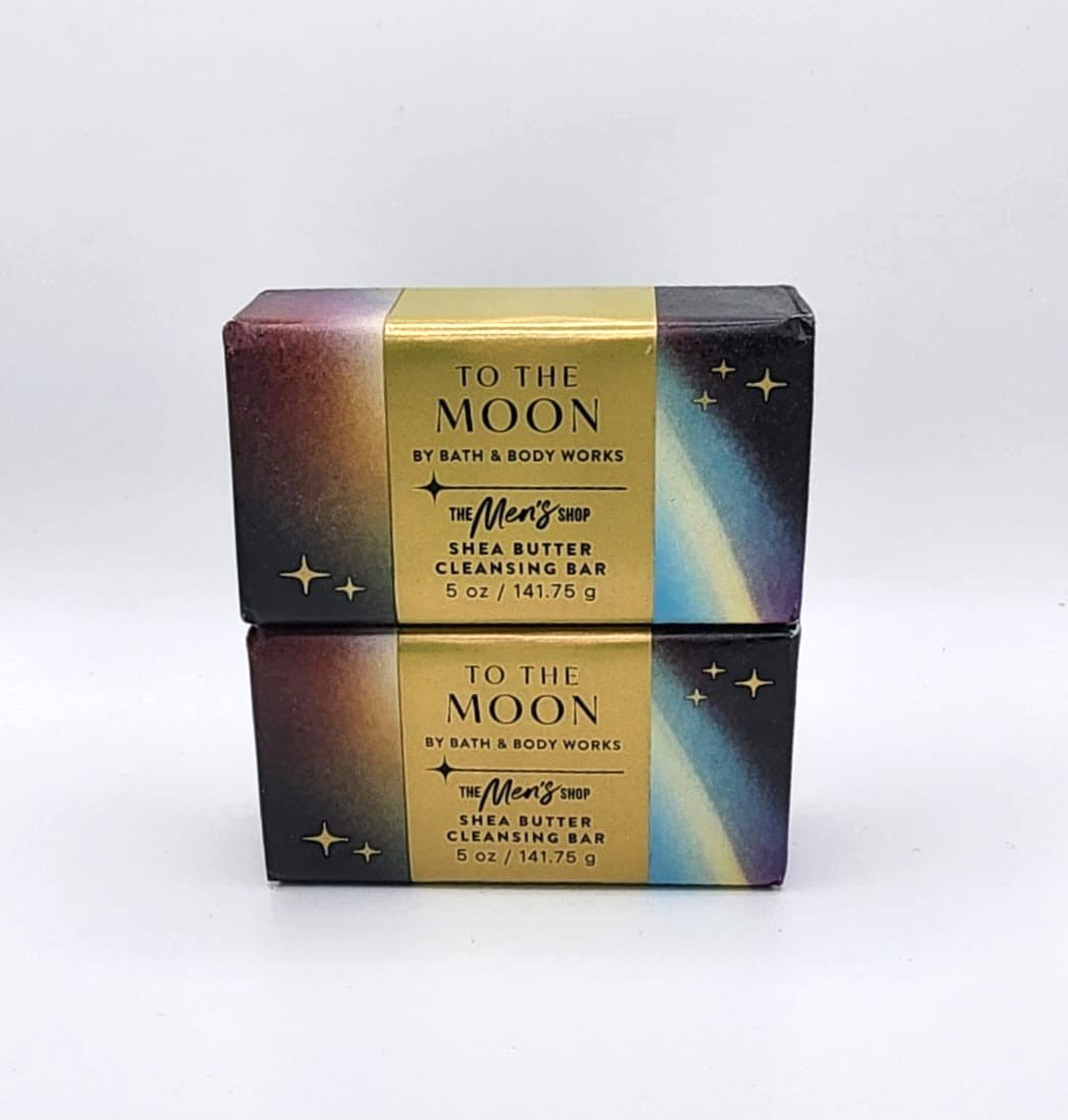 Bath & Body Works To the Moon Men’s Collection Cleansing Bar Soap New Set of 2