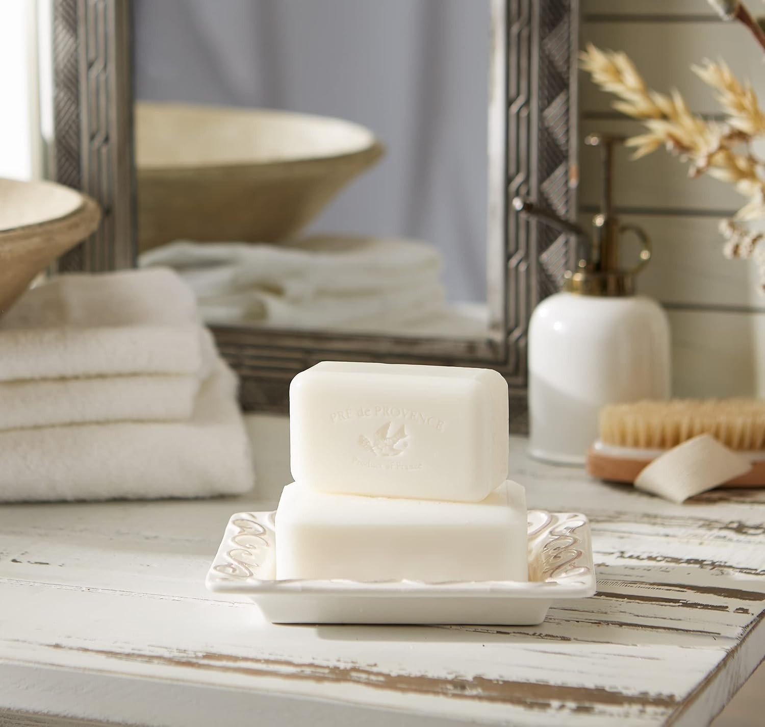 150g French Artisanal Soap Bar with Moisturizing Shea Butter and Milk