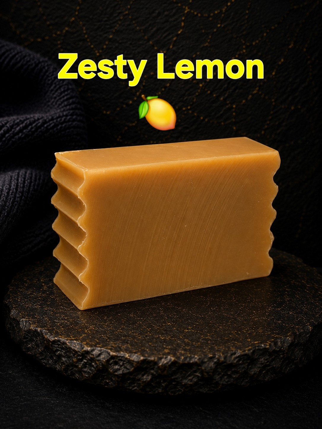 Lemon Goat Milk Soap Handmade Moisturizing Bar Fresh Citrus Scent Dry Skin