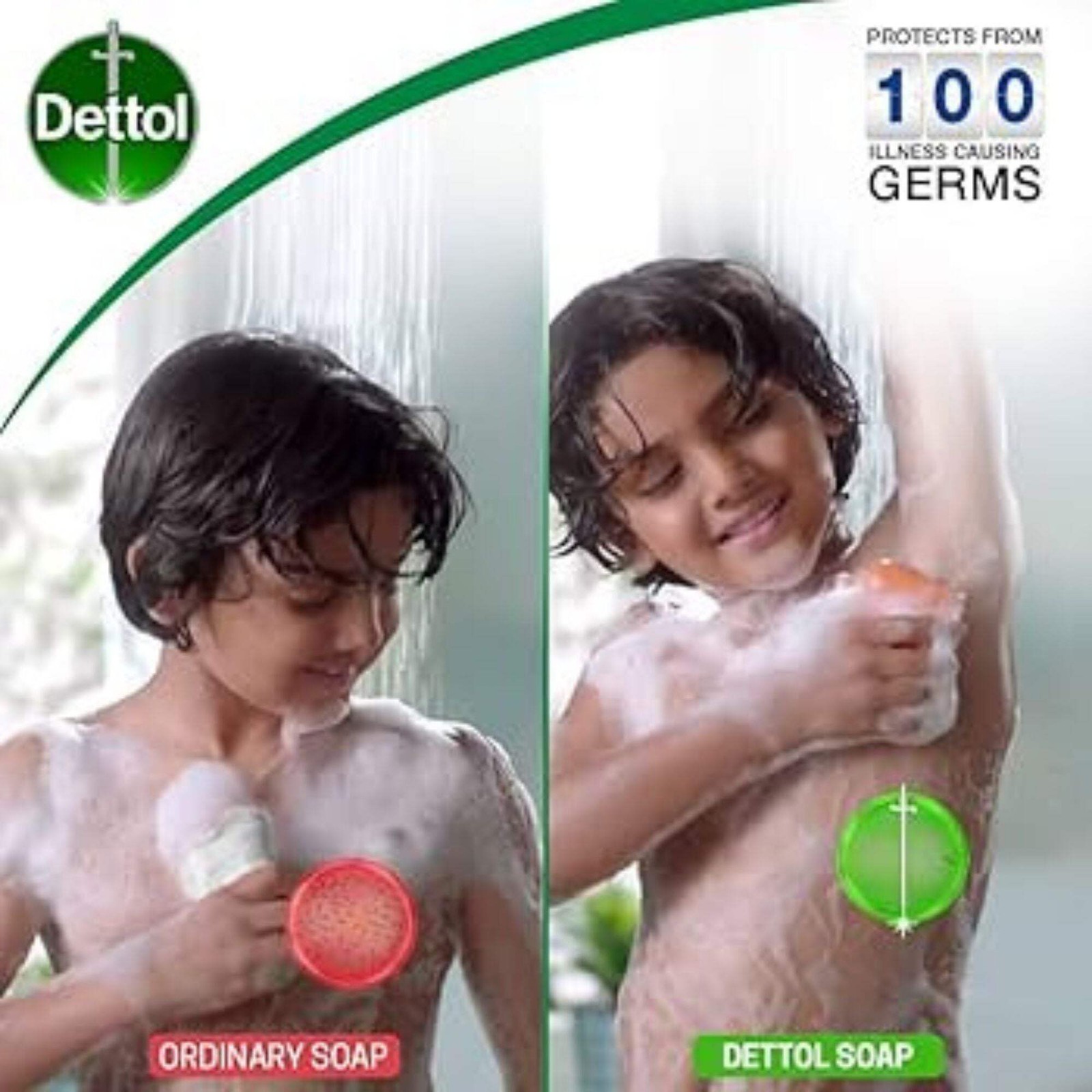 Dettol Lasting Fresh Antibacterial Bar Soap – 100g