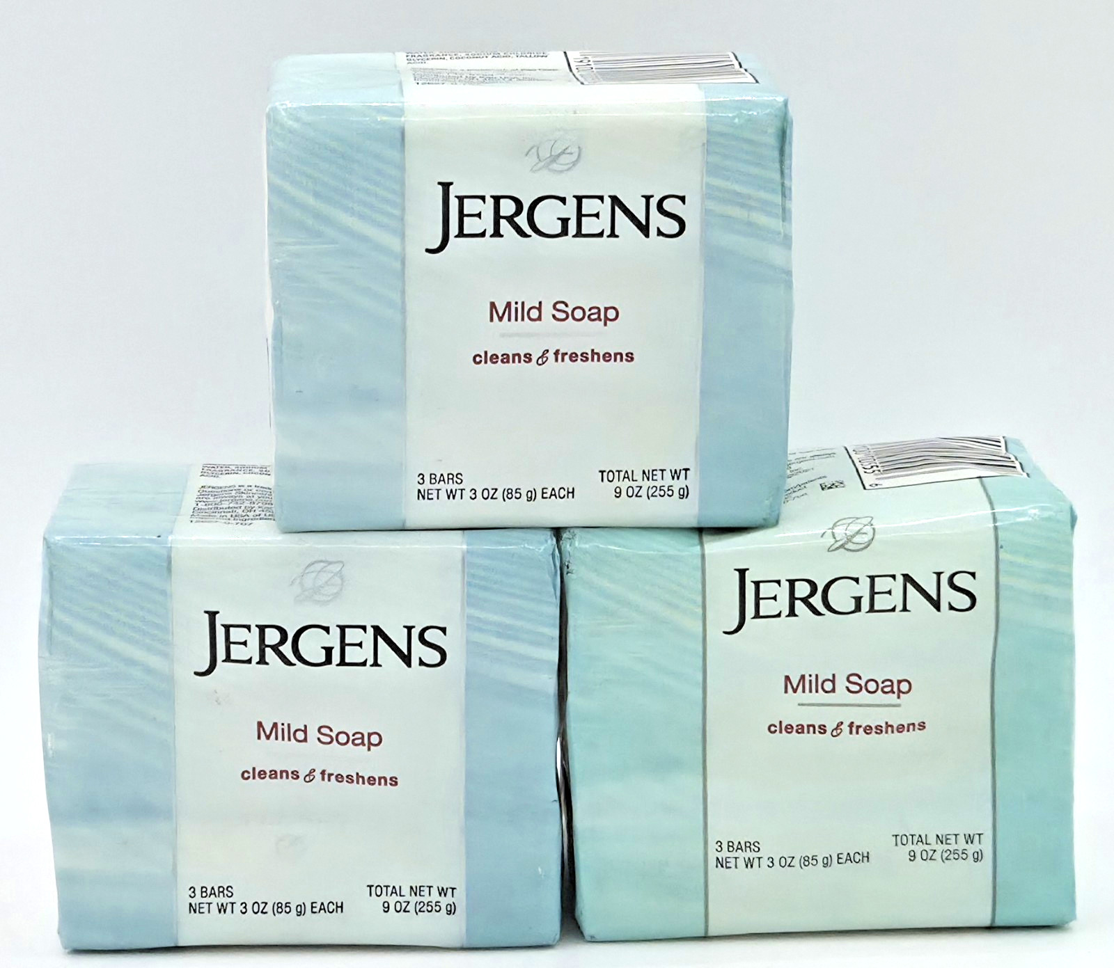 Jergens Mild Soap Bars – Lot of 9 Bars 3 oz each NEW w/ Tallowate⚡FREE SHIP⚡