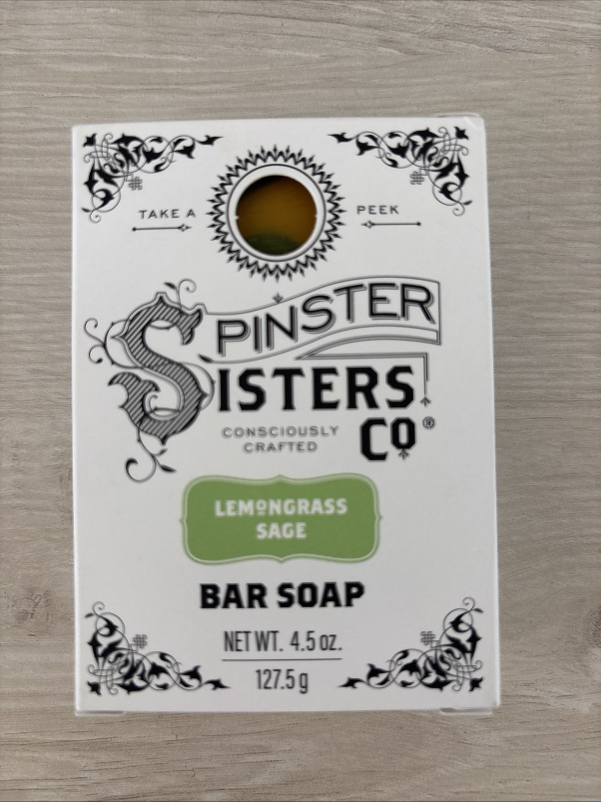 New! Spinster Sisters Co Moisturizing Soap Bar Body Butter Lemongrass Sage