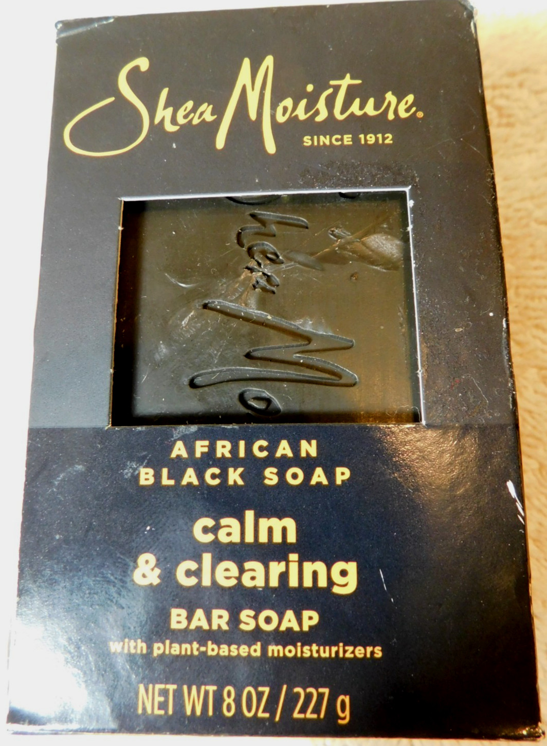Shea Moisture~African Black Soap Calm&Clearing Bar Soap w/Plant-Based Moisturize