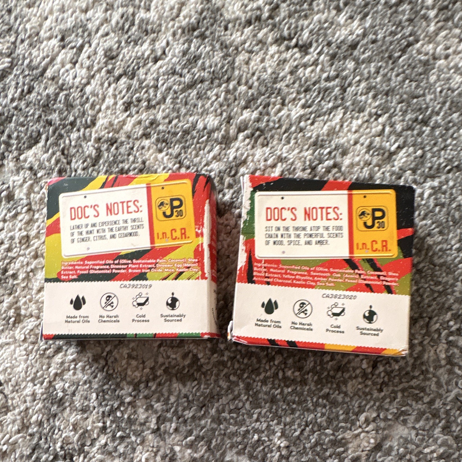 Dr. Squatch Jurassic Park Limited Edition Soap Set 2 Pack 5 oz King/Raptor