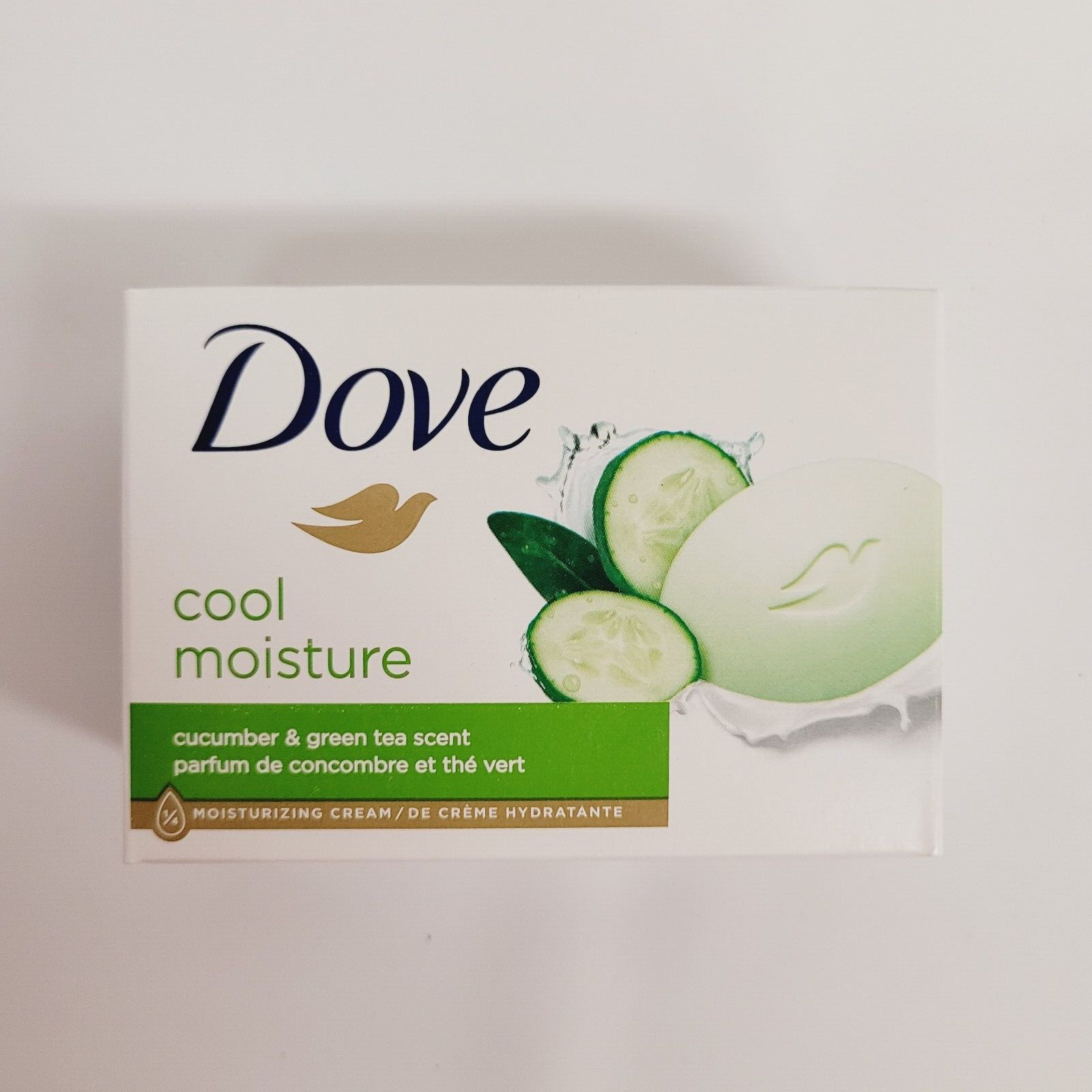 Lot of 5 Dove Cool Moisture Cucumber & Green Tea Moisturizer Cream Bars 3.75 oz