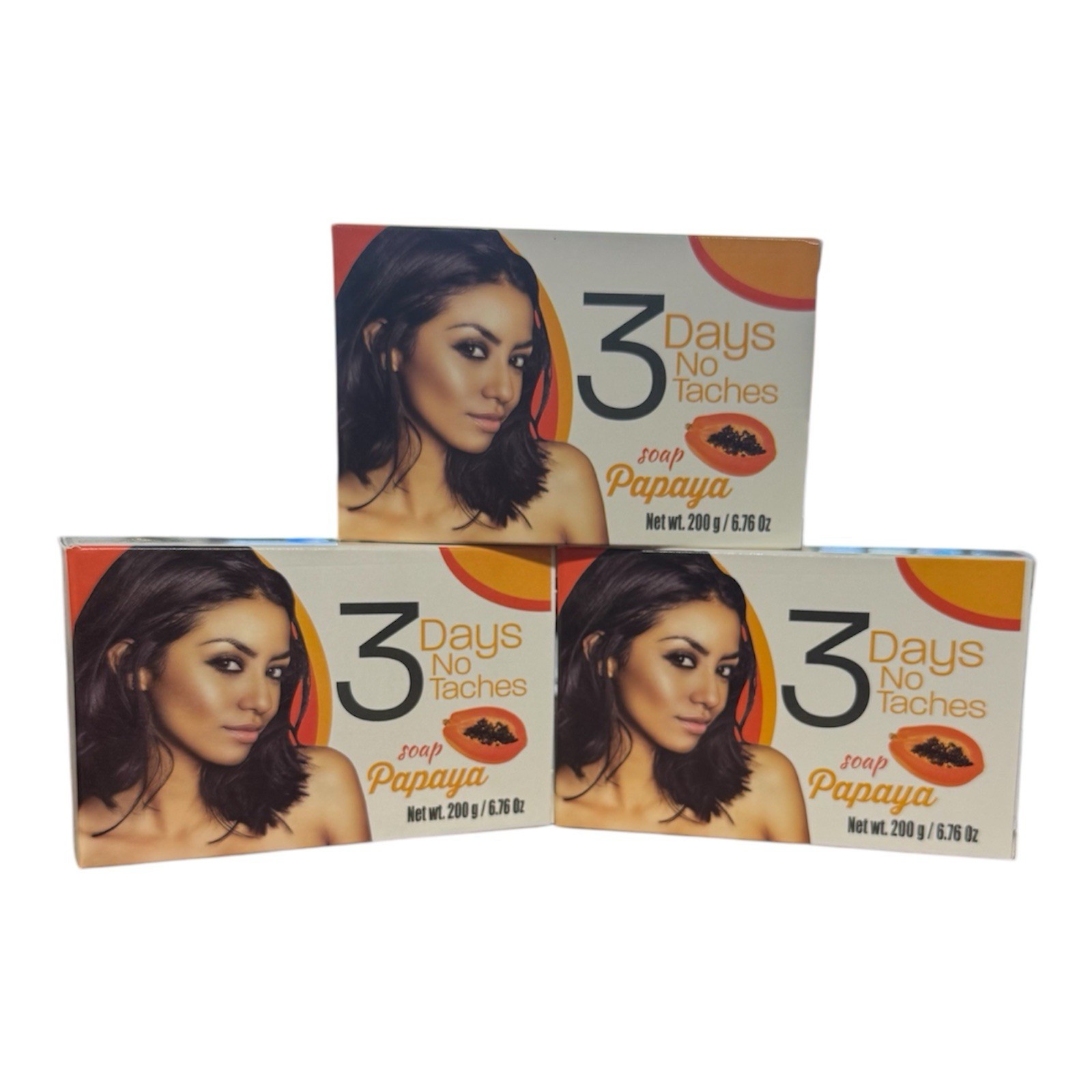 3 Days No Taches Papaya Soap 3 Packs 200g Each BRAND NEW FREE SHIPPING