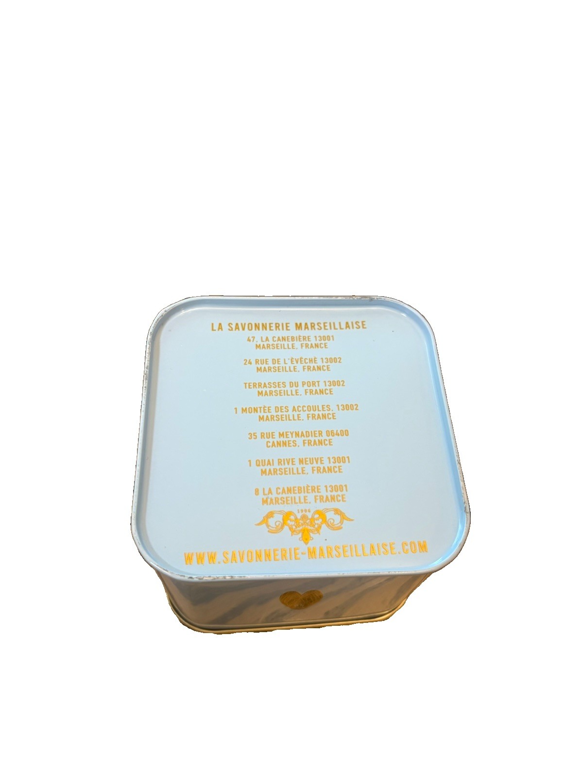 NWT French Soap! La Savonnerie Marseillaise Set Of 2 And 1 Mini Soap Bars & Tin