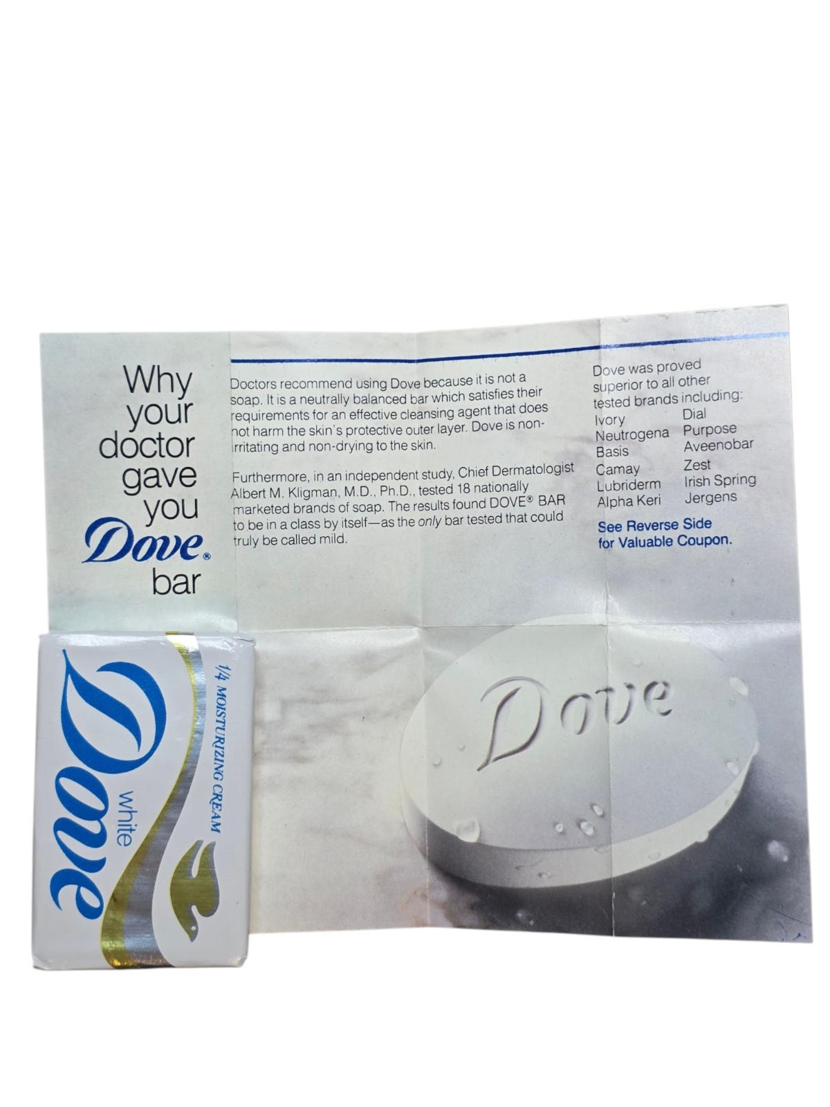 Dove Travel Size Soap 1.5 oz w/ Vintage Insert No Expiration?