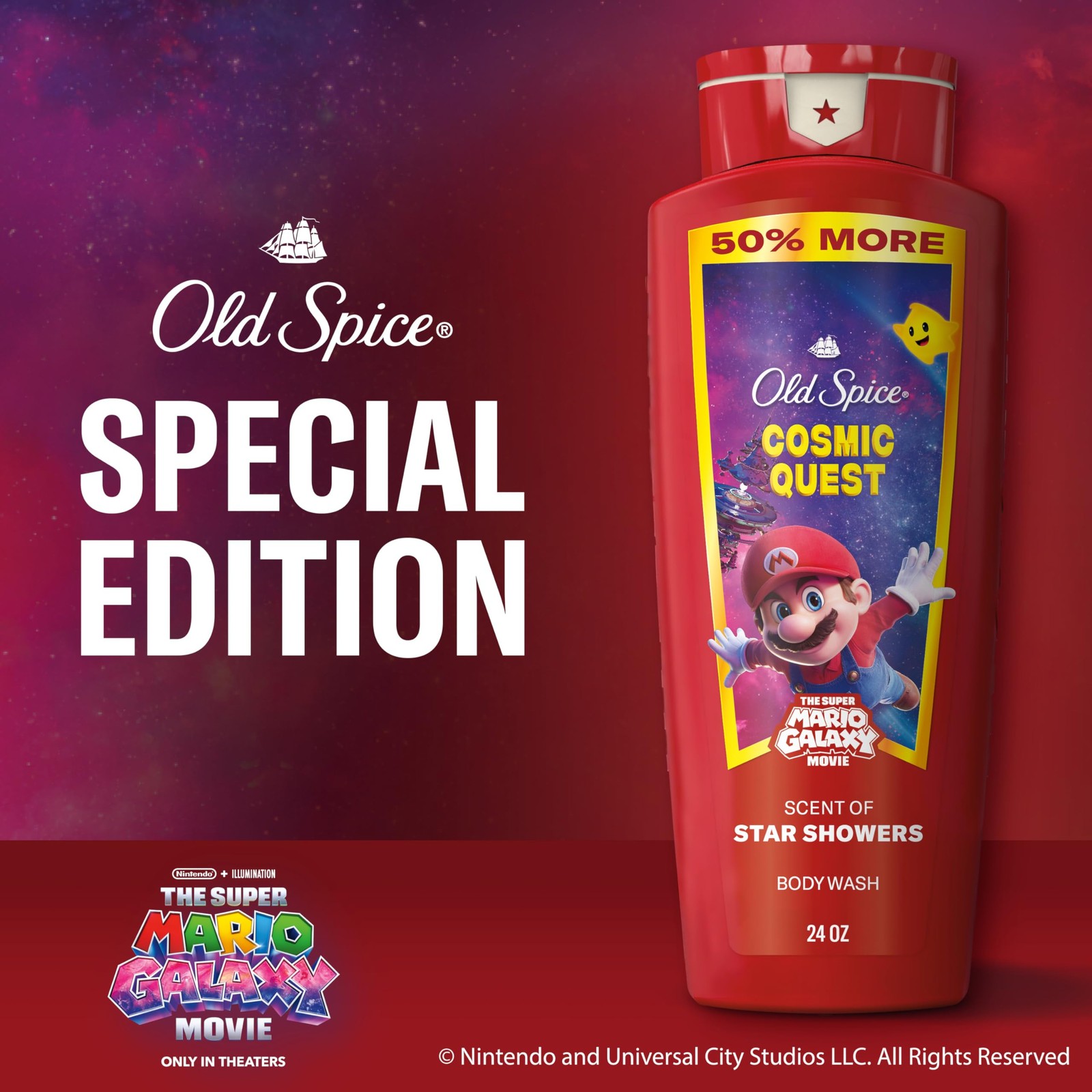 Old Spice Body & Face Wash for Men, x The Super 24 Ounce (Pack of 1), Red
