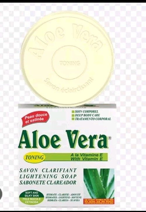 1×ALOE VERA SOAP, Softens, Lightens, Hydrates Toning with Vit E 150g 5.29oz