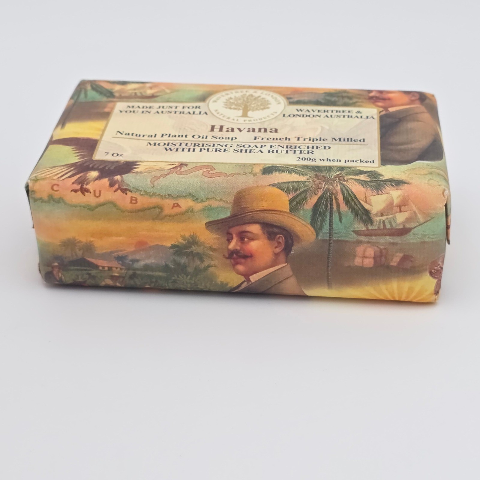 Wavertree & London Havana Artisanal Soap 7oz Shea Butter Australia Natural Spice