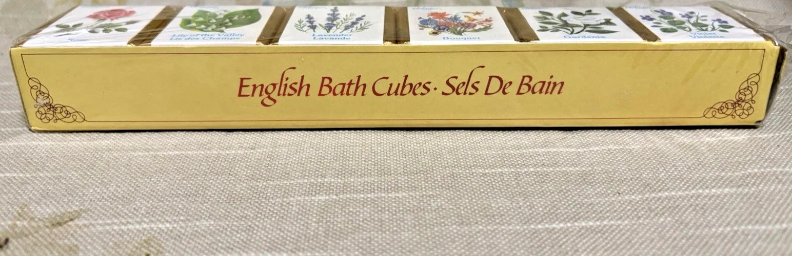 Delagar English Bath Cubes Sels De Bain 6 Floral Scents Sealed-Made in England