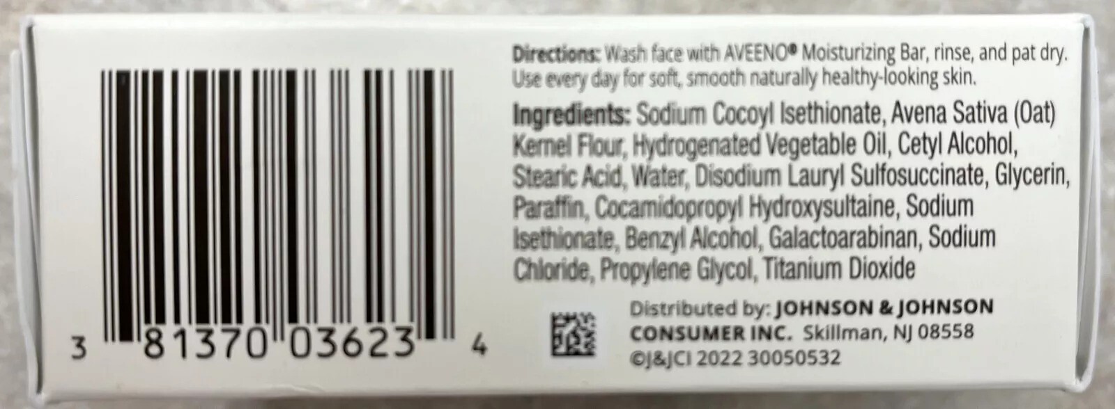 Aveeno Moisturizing Bar w/ Nourishing Oat 3.5oz ( 8 bars )