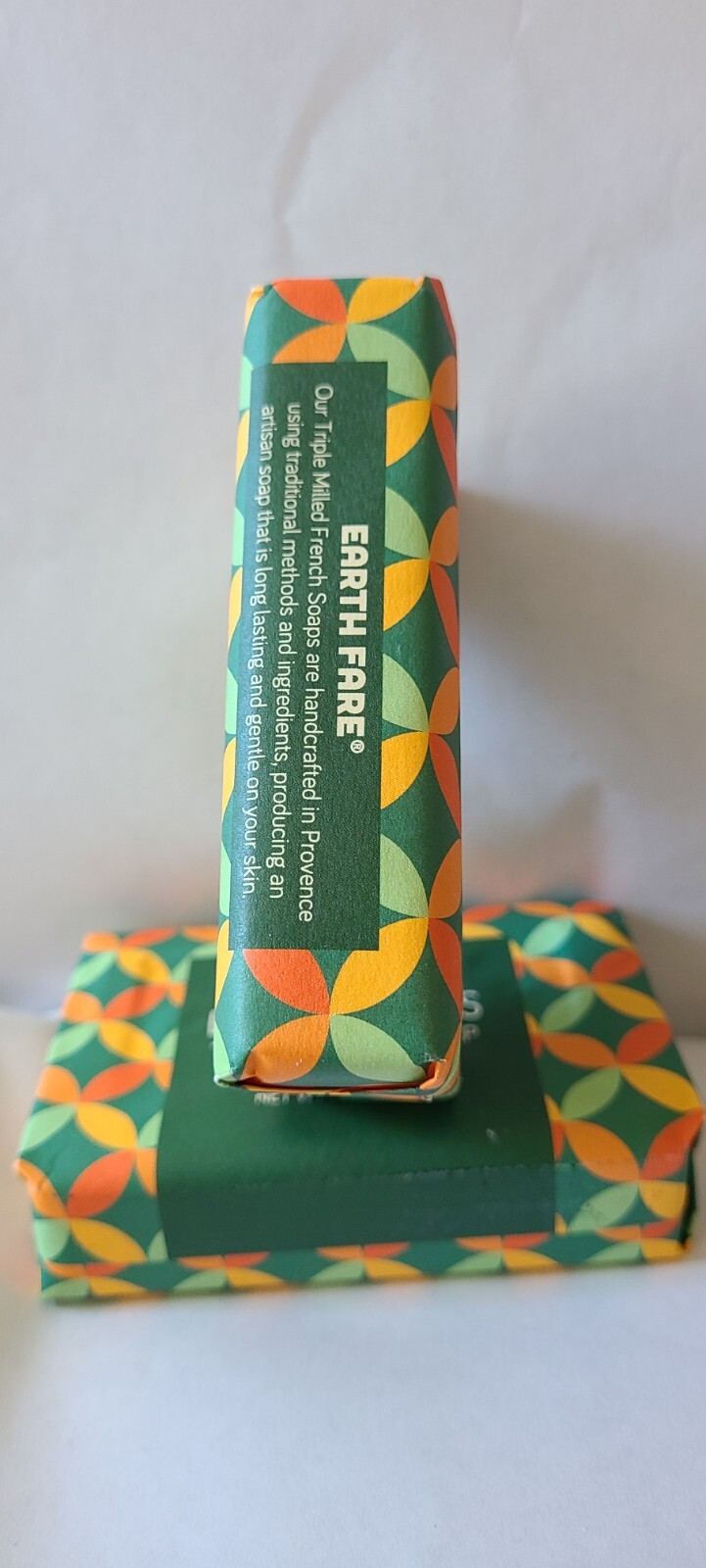 Earth Fare Triple Milled Soap LEMONGRASS Made In France (2 Soaps)