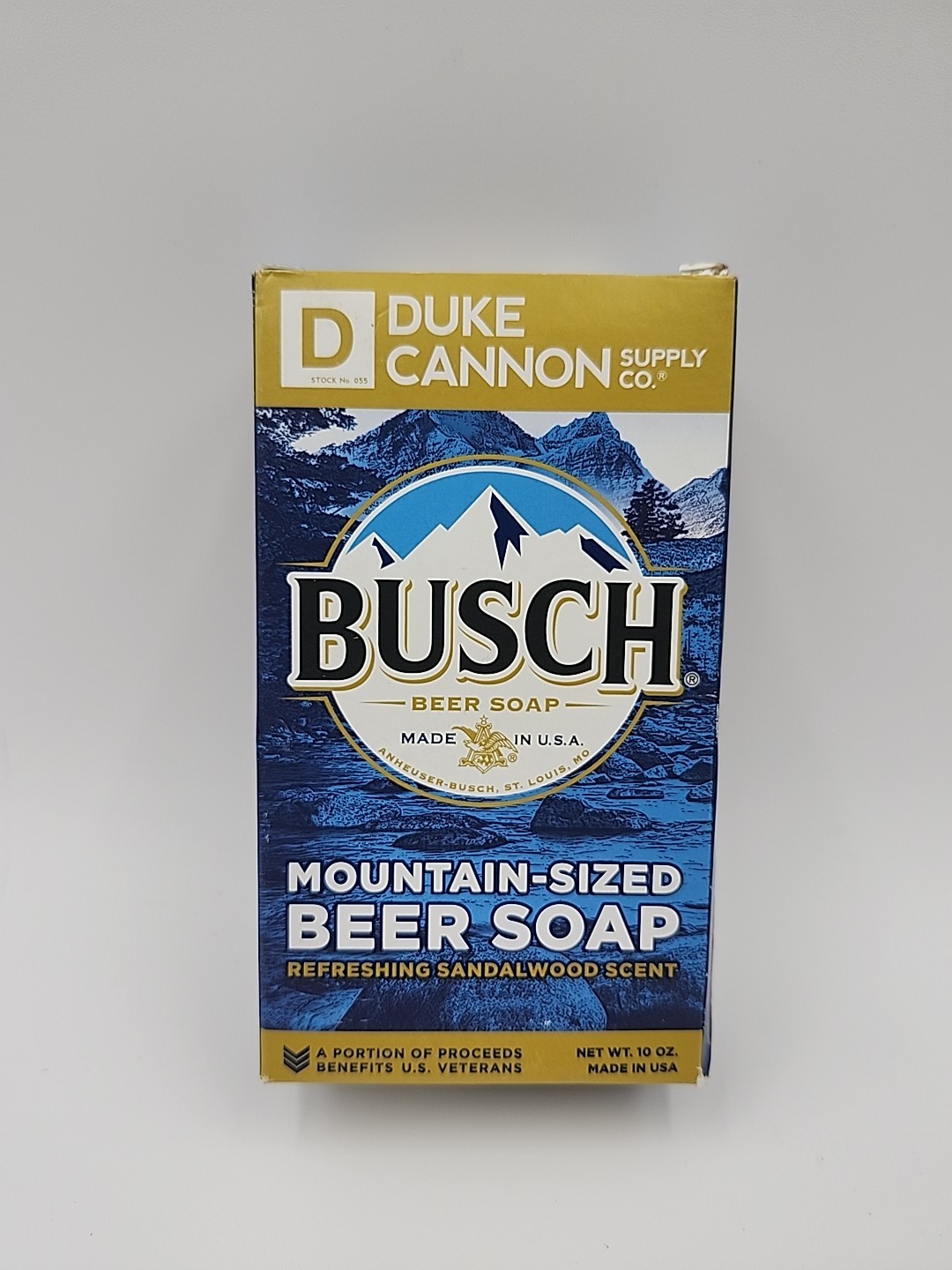 Busch Beer Mountain Sized Soap for Men by Duke Cannon Supply Co. 10 Oz. NEW