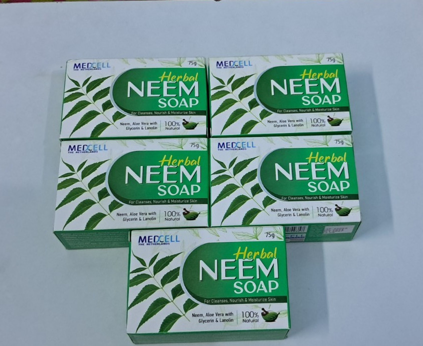 Neem Soap Anti Scabies Bathing Bar 5 Pack | Kills Mites & Eggs | Natural Skin Ca