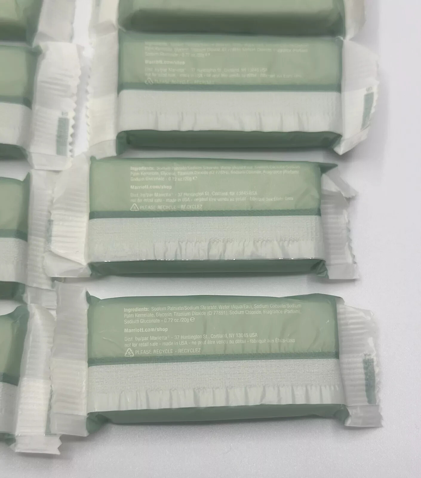 LOT OF 12 Cleansing Bar Savon Nettoyant Soap, 0.72 Oz Each, Hotel Travel Size
