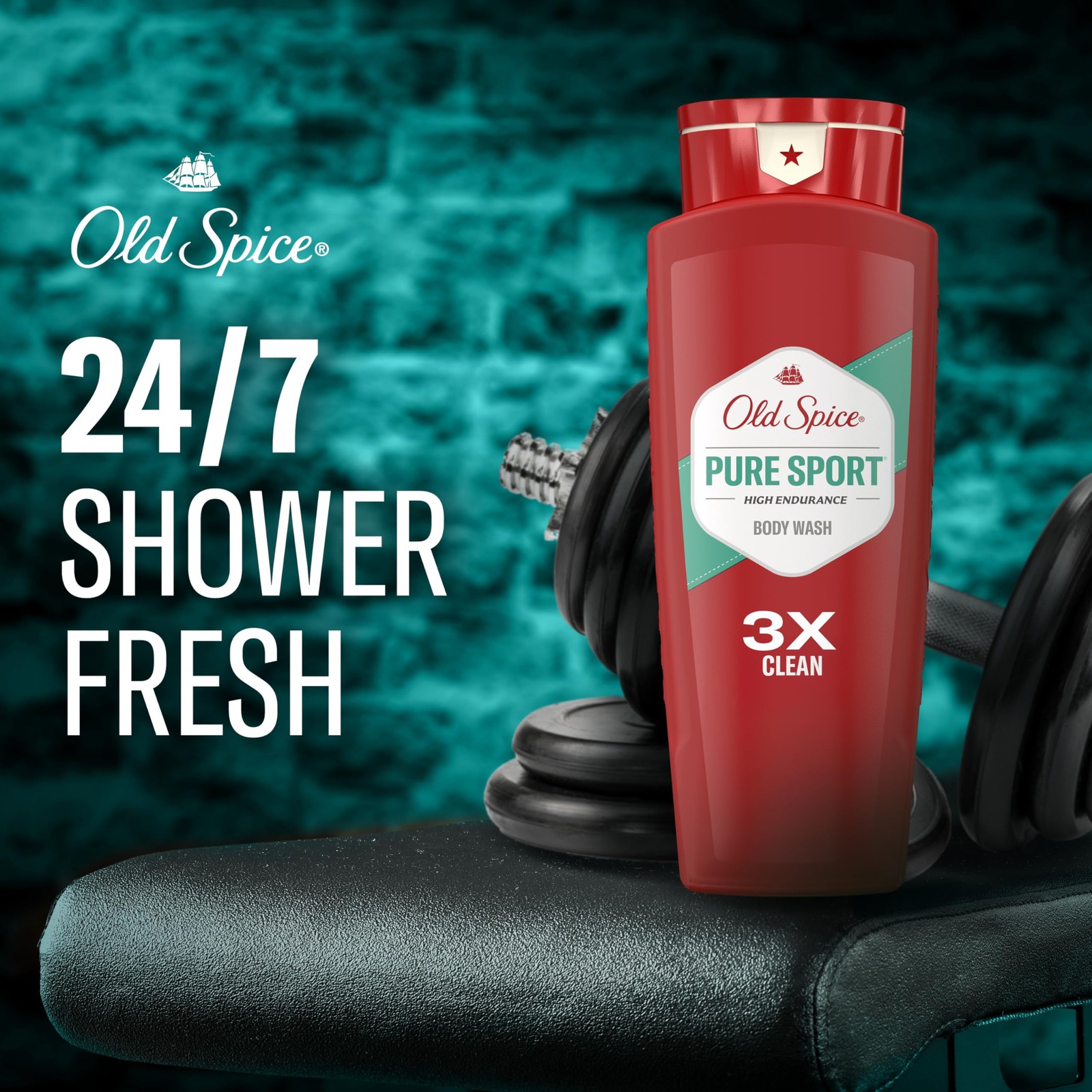 Old Spice Refreshing Body Wash for Men, High Endurance, 24 Fl Oz (Pack of 2)