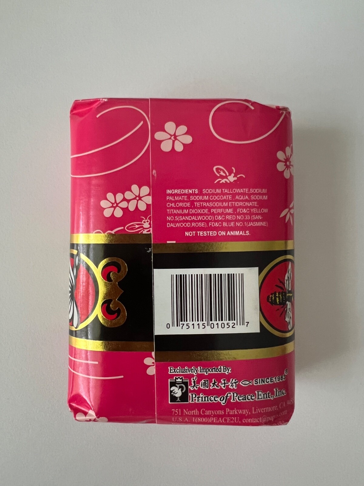 Bee & Flower Rose Soap 2.65 oz
